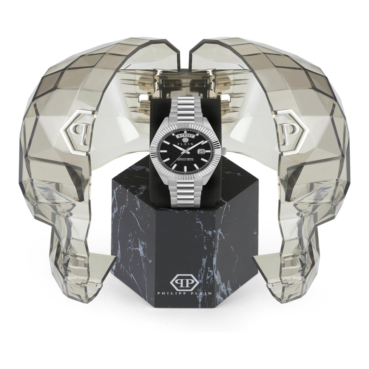 RELOJ SUPERLATIVO PHILIPP PLEIN DATE (HOMBRE) ACERO - 4