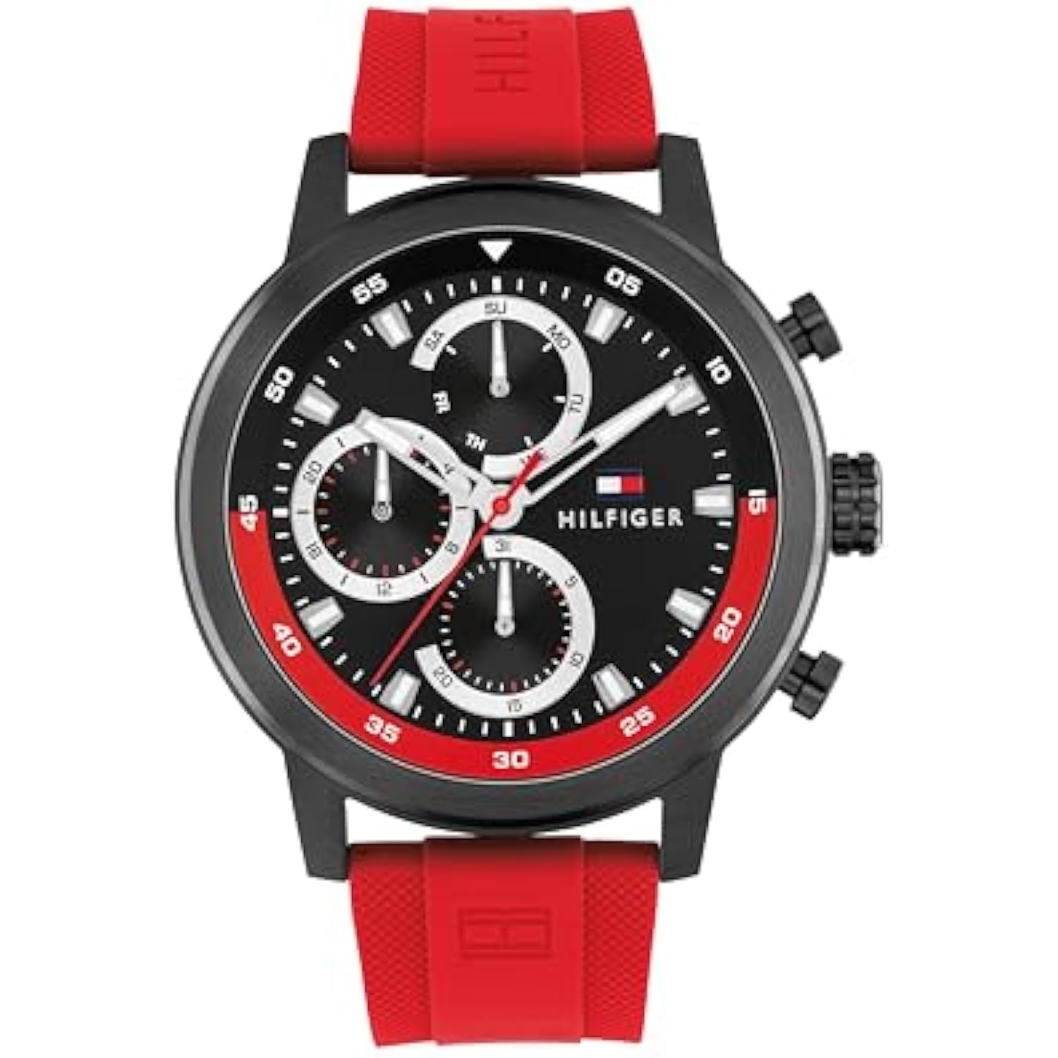 TOMMY HILFIGER RELOJ DEPORTIVO PARA HOMBRE – CUARZO MULTIFUNCIÓN CAJA DE ACERO INOXIDABLE ESFERA DE - 1