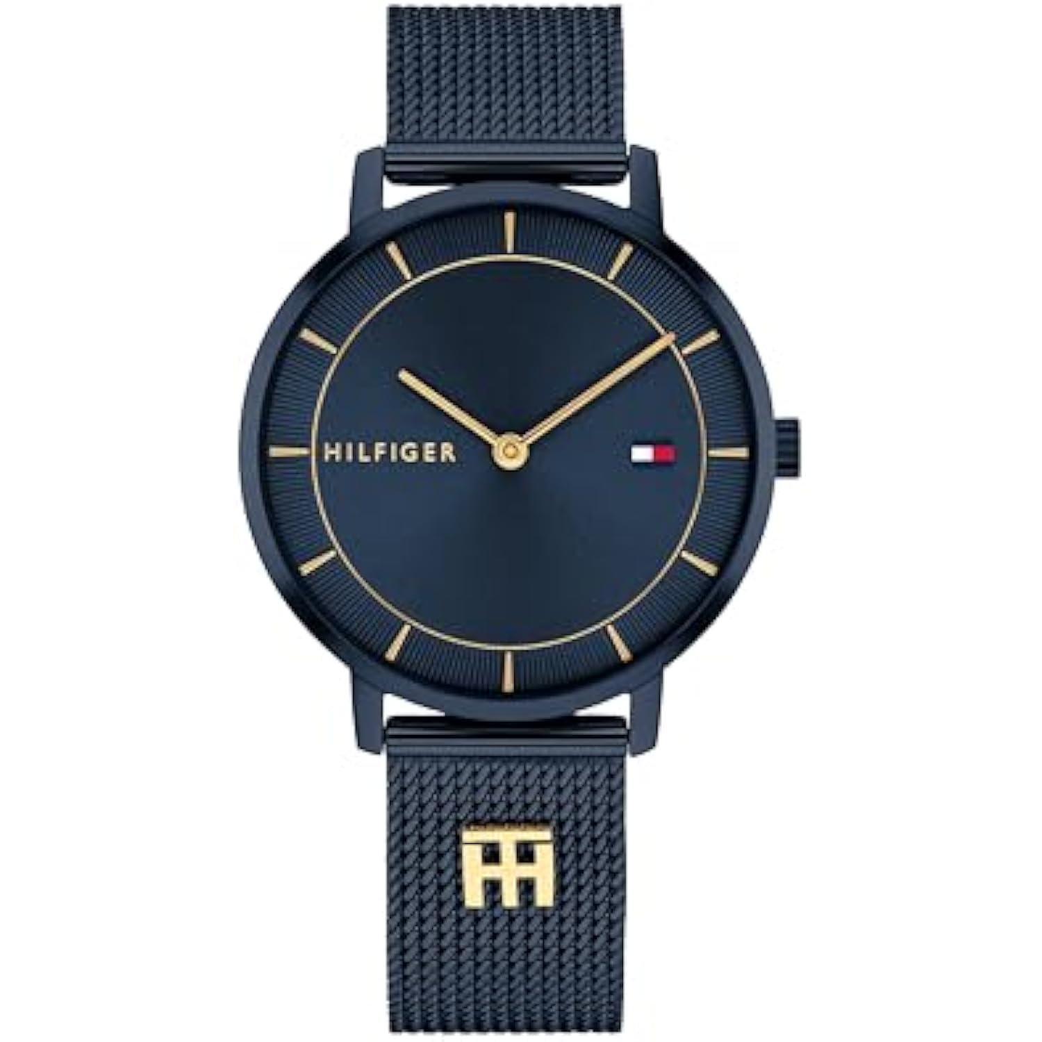 TOMMY HILFIGER RELOJ DE CUARZO DELGADO PARA MUJER PULSERA DE MALLA DE ACERO INOXIDABLE RESISTENTE AL - 1