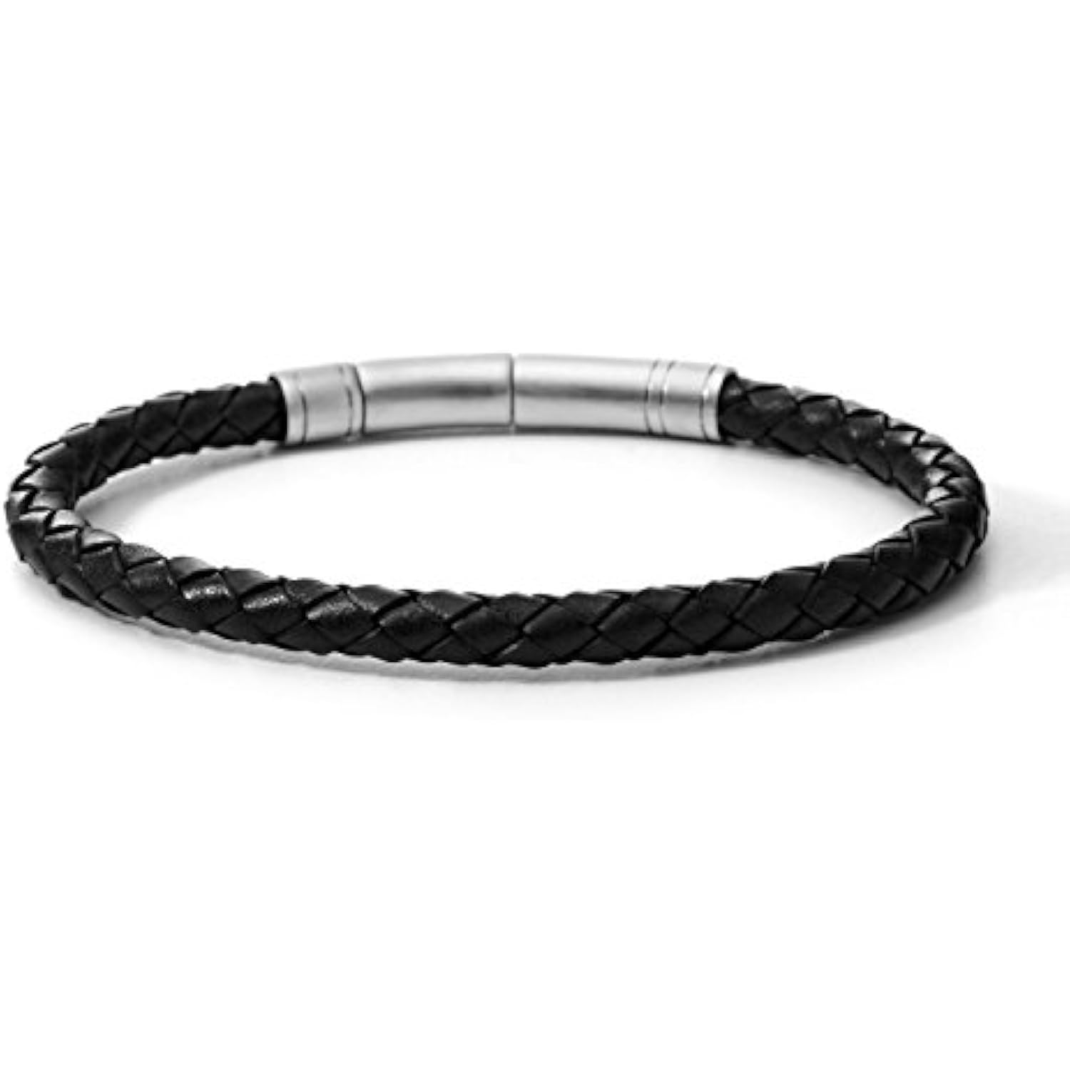 FOSSIL PULSERA CASUAL DE ACERO INOXIDABLE Y CUERO PARA HOMBRE - 1