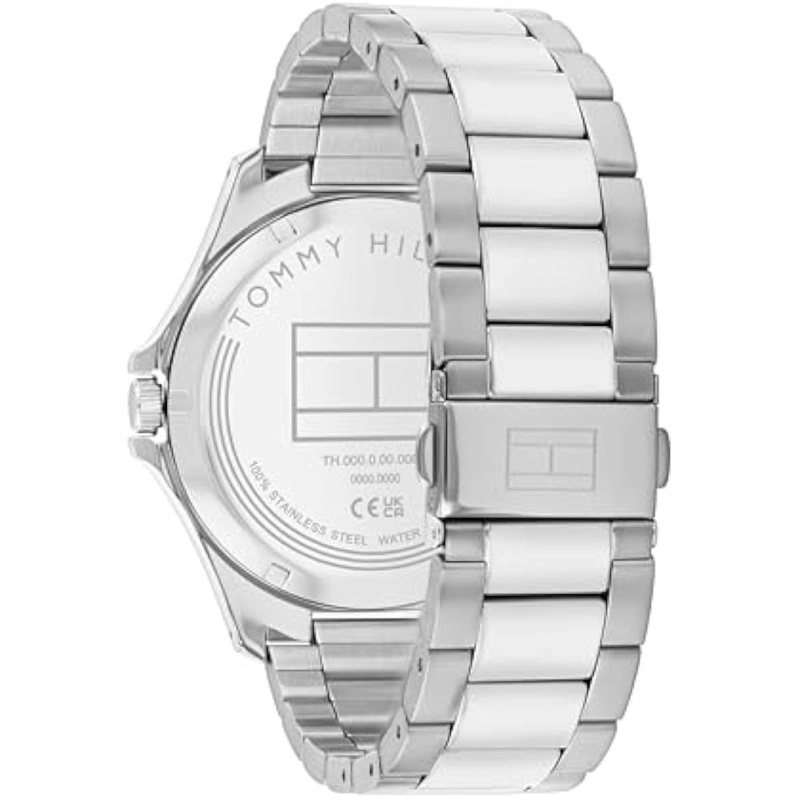 RELOJ DE CUARZO CON PULSERA DE ACERO INOXIDABLE RESISTENTE AL AGUA PARA HOMBRE - 2