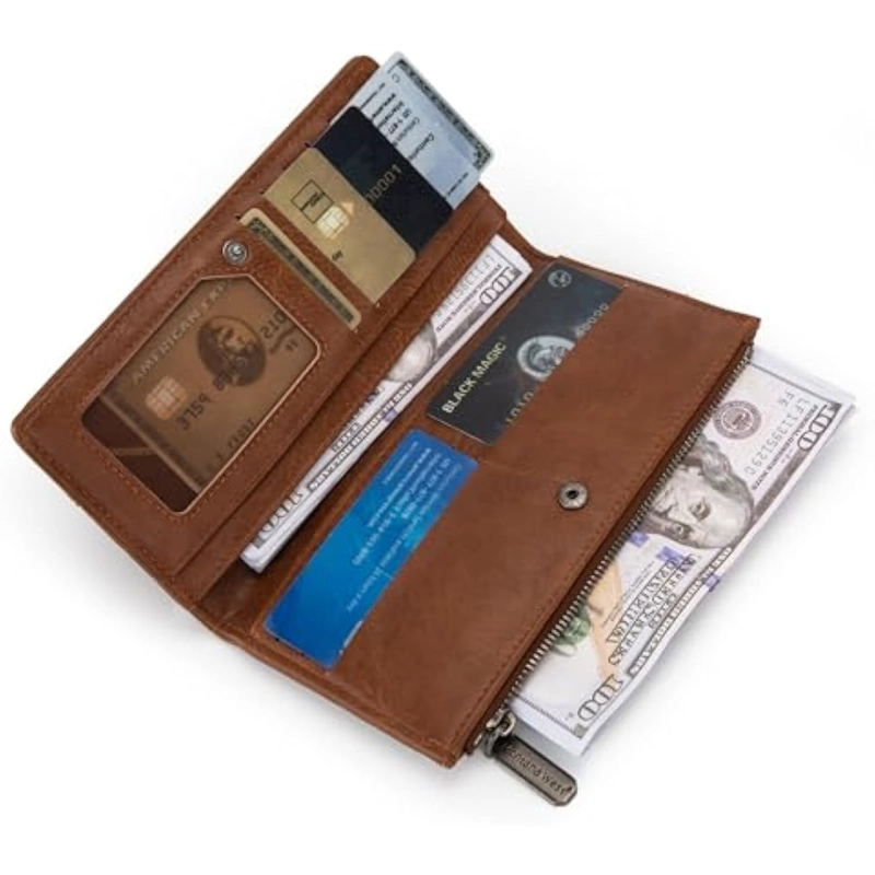 CARTERA MINIMALISTA  PARA TARJETAS DE CRÉDITO   Y ORGANIZADORES DE DINERO CON CREMALLERAS SUAVES - 3