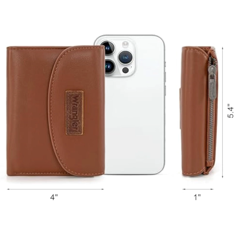 CARTERAS PEQUEÑAS PARA MUJER CON BLOQUEO RFID DE GRAN CAPACIDAD CON MONEDEROS - 3