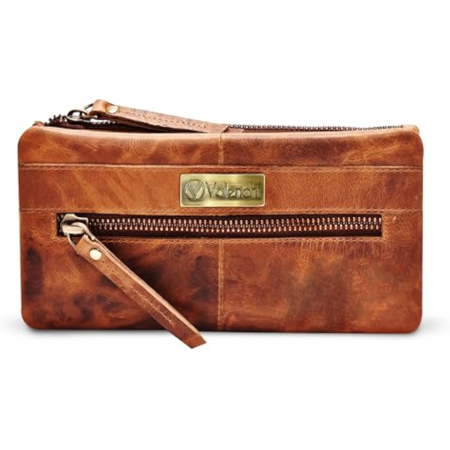 CARTERA DE PIEL FLEXIBLE Y SUAVE PARA MUJER CON RANURAS PARA TARJETAS DE CRÉDITO MONEDERO - 1