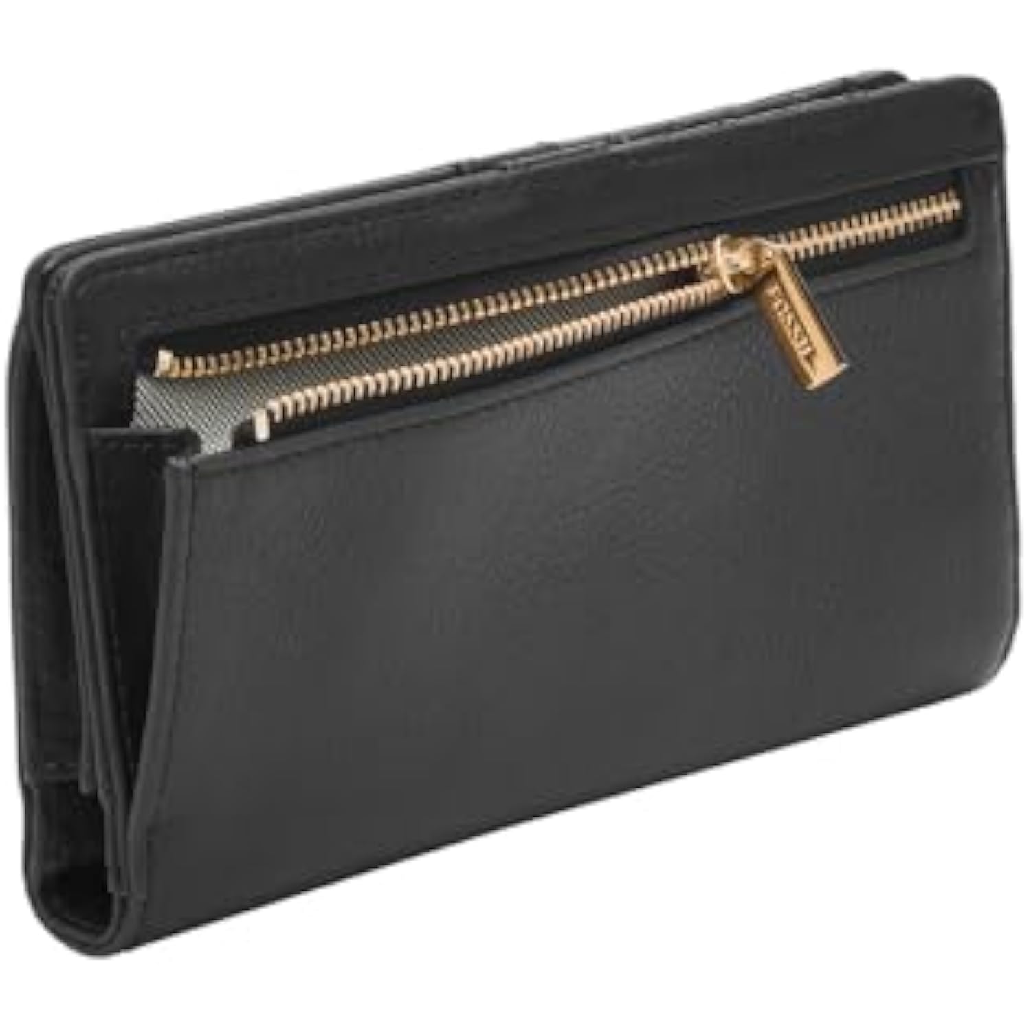 CARTERA DELGADA DE CUERO LIZA PARA MUJER - 4