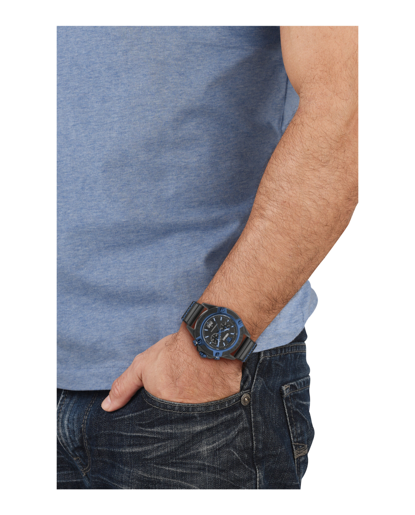 CRONO VERSACE ICON ACTIVE NEGRO MATE (HOMBRE) - 4
