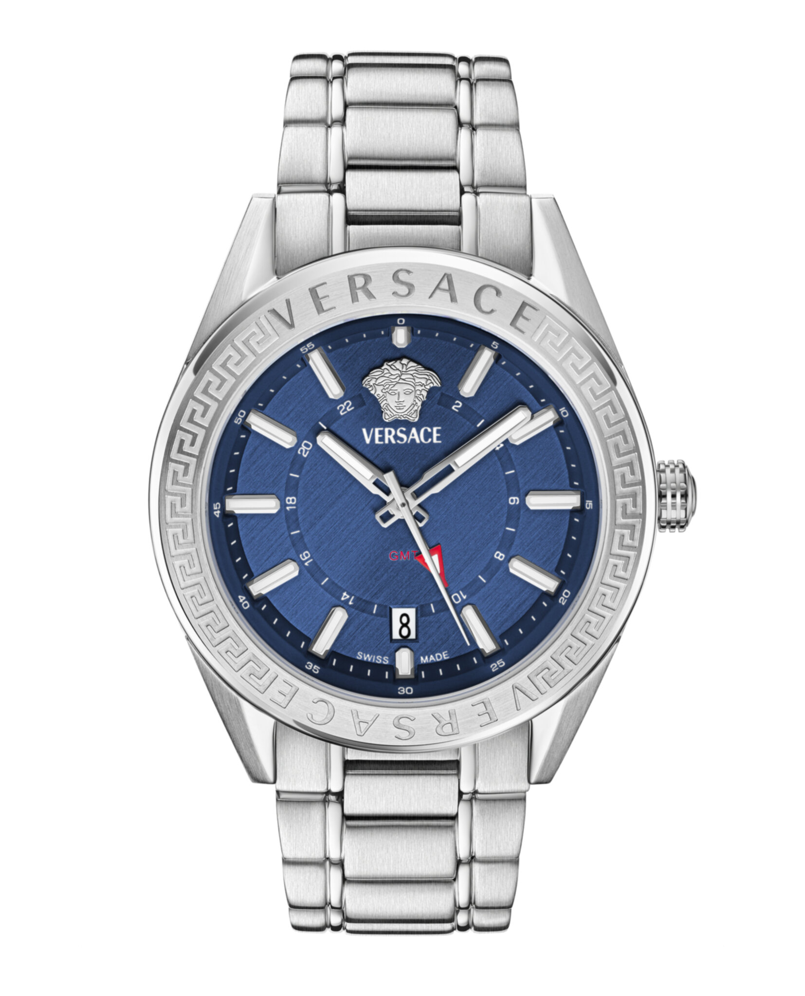 RELOJ VERSACE V-CODE GMT (HOMBRE) ACERO - 1