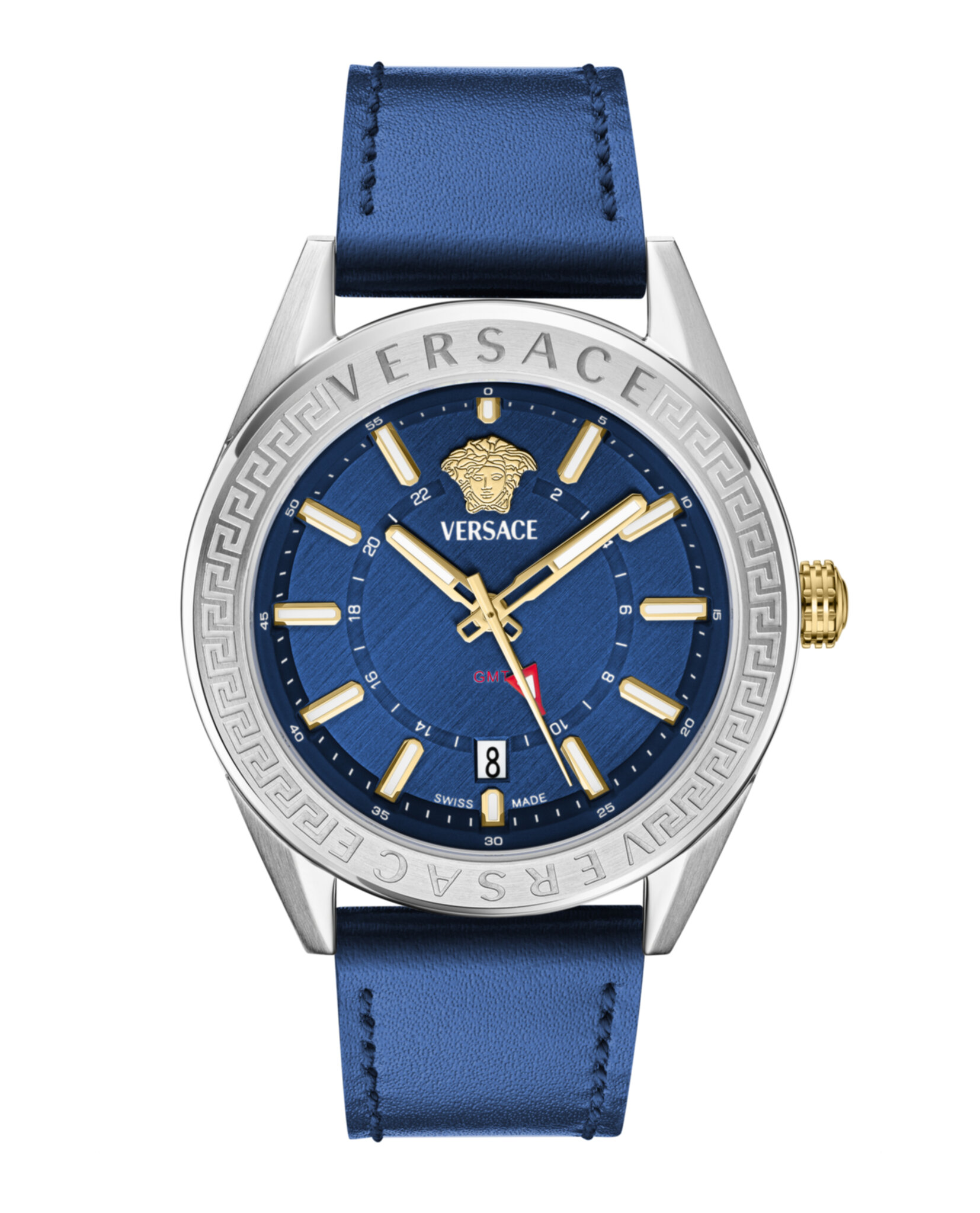 RELOJ VERSACE V-CODE GMT DE PIEL (HOMBRE) ACERO - 1