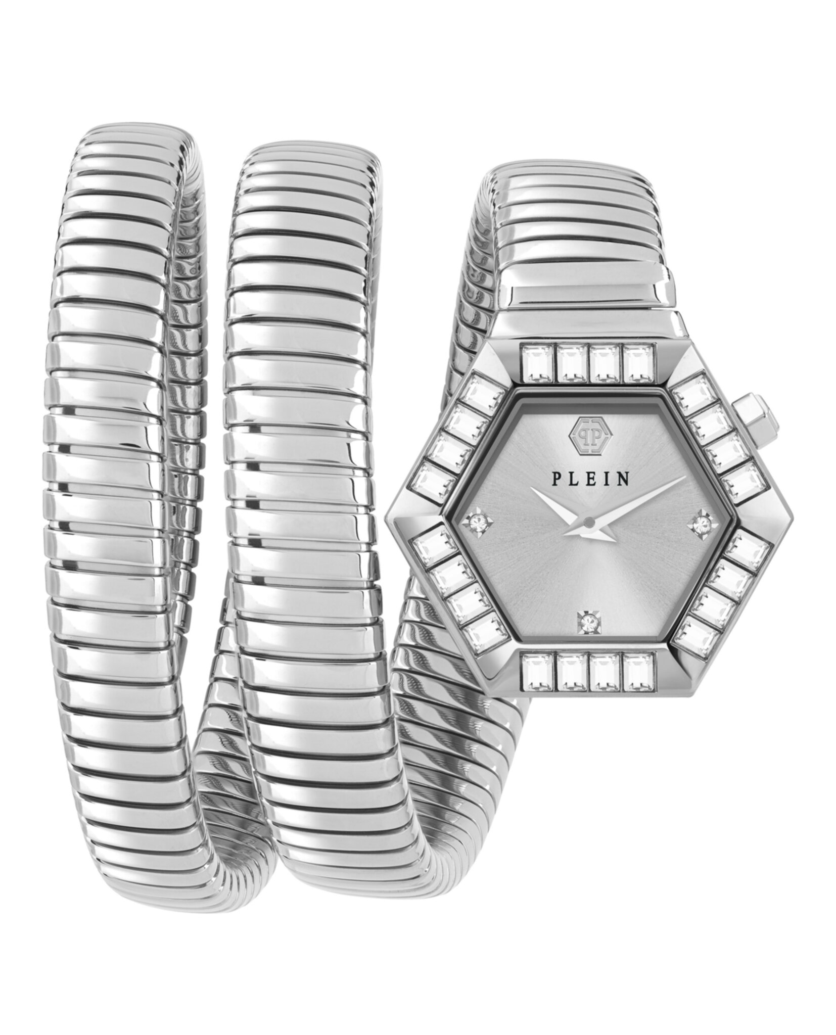 RELOJ PHILIPP PLEIN NAKE HEXAGON CRYSTAL WATCH (MUJER) ACERO - 1