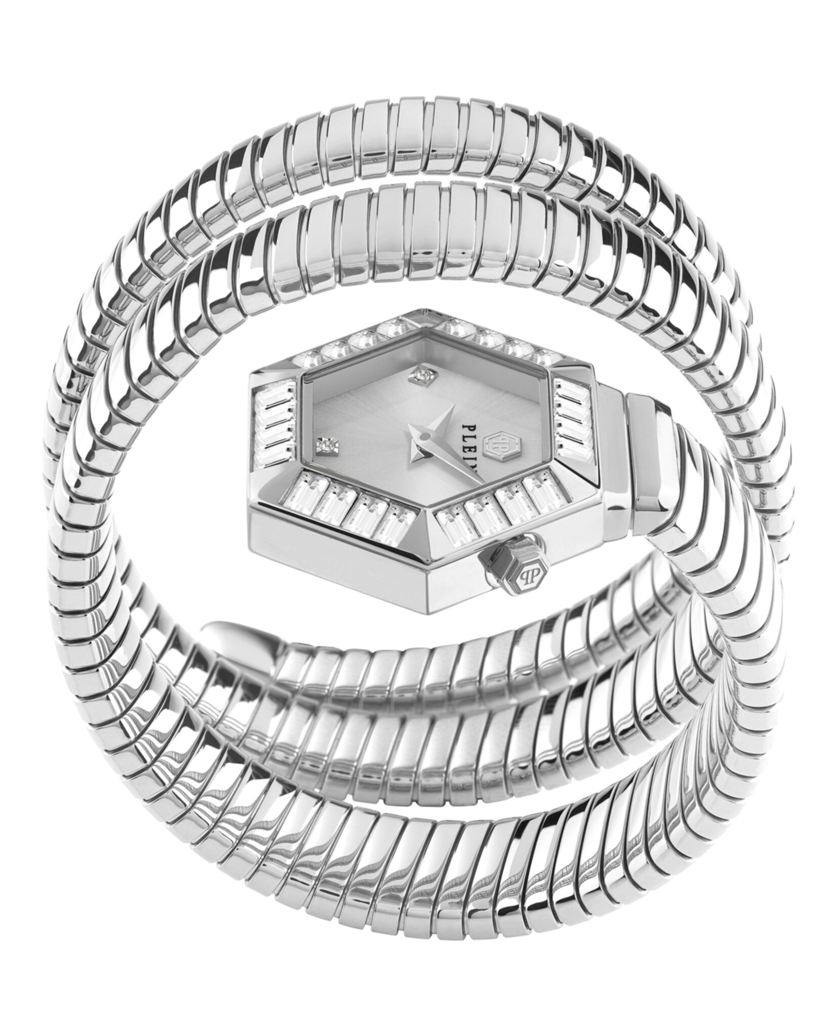 RELOJ PHILIPP PLEIN NAKE HEXAGON CRYSTAL WATCH (MUJER) ACERO - 2