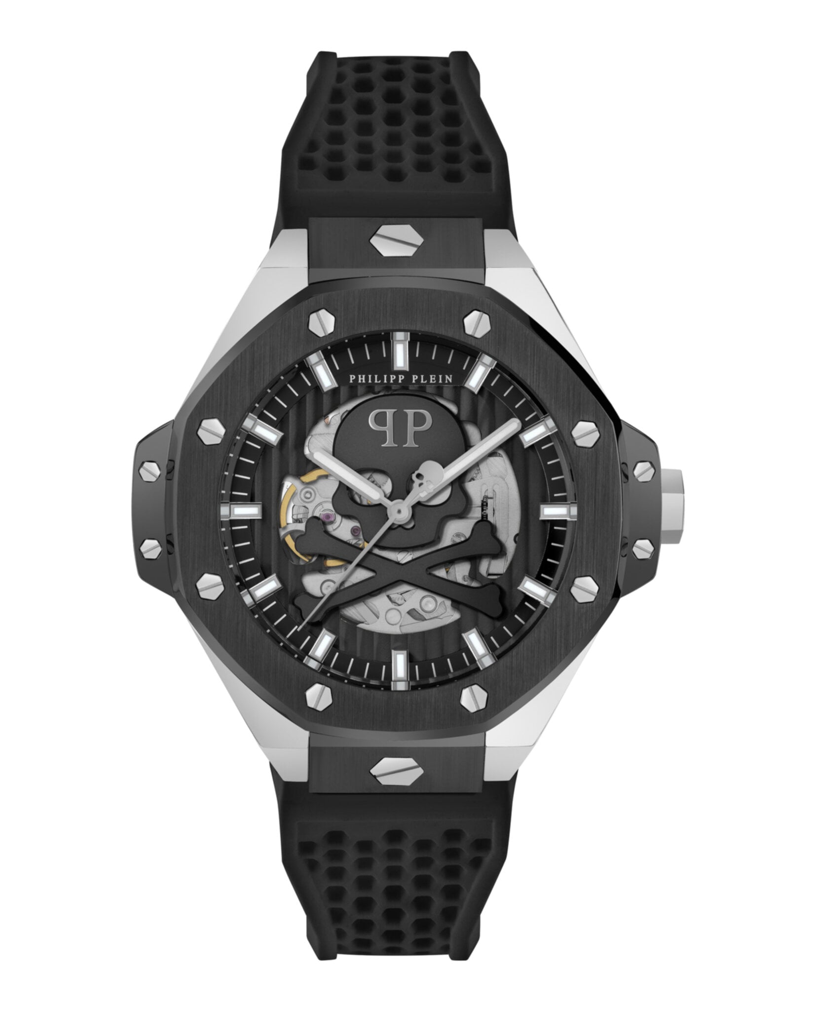 RELOJ DE SILICONA PHILIPP PLEIN THE SKULL (HOMBRE) ACERO - 1