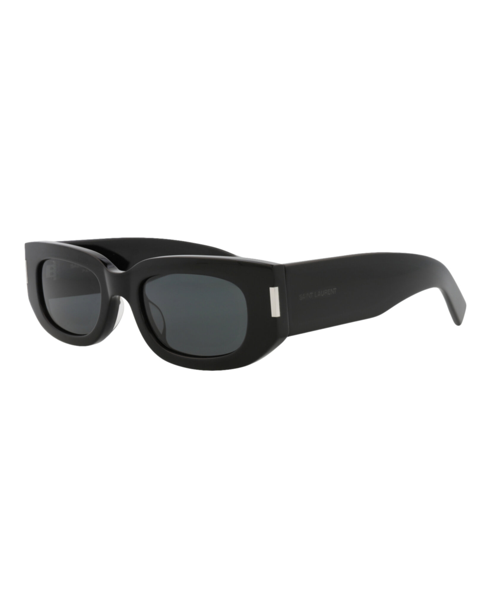 GAFAS DE SOL SAINT LAURENT DE ACETATO RECICLADO CON MONTURA REDONDA UNISEX EN NEGRO NE - 2