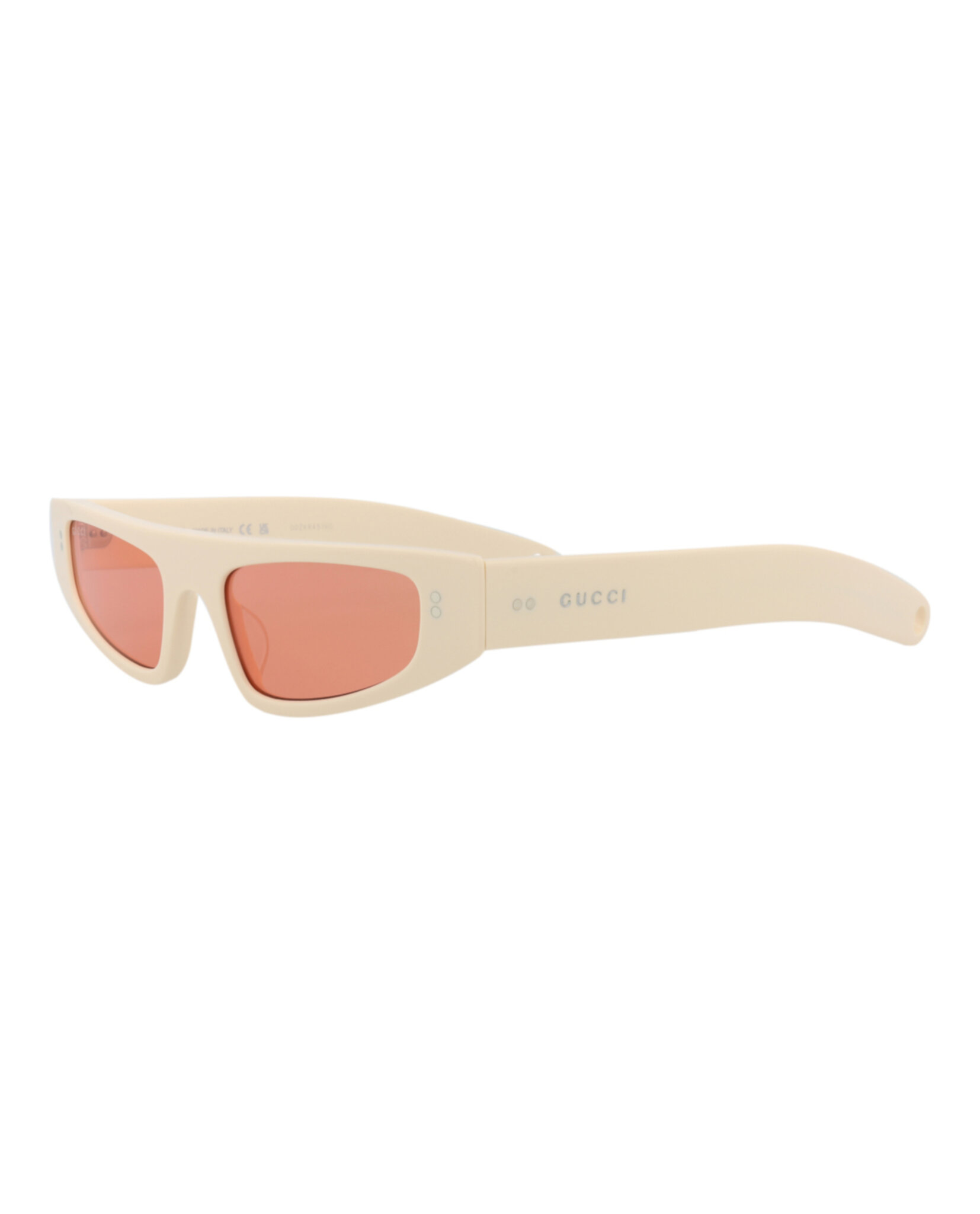 GAFAS DE SOL GUCCI DE ACETATO RECICLADO CON MONTURA DE OJO DE GATO (MUJER) EN ROJO MARFIL - 2