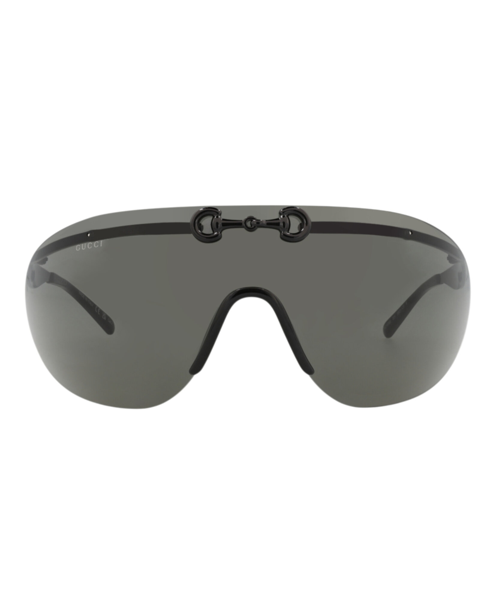 GAFAS DE SOL METÁLICAS GUCCI SHIELD-FRAME (HOMBRE) NEGRO/GRIS - 1