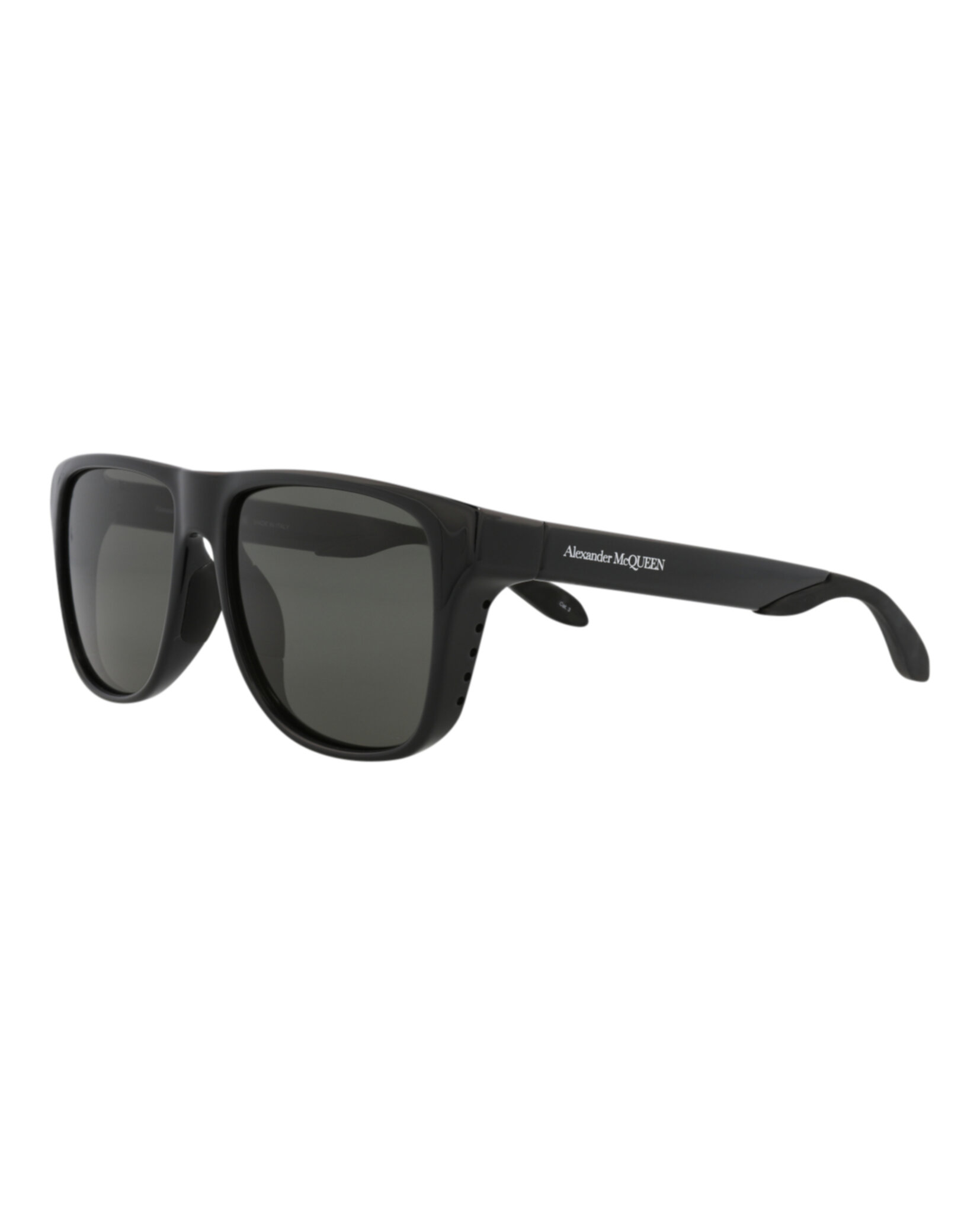 GAFAS DE SOL INYECTABLES CON MONTURA CUADRADA DE ALEXANDER MCQUEEN UNISEX EN NEGRO NE - 2