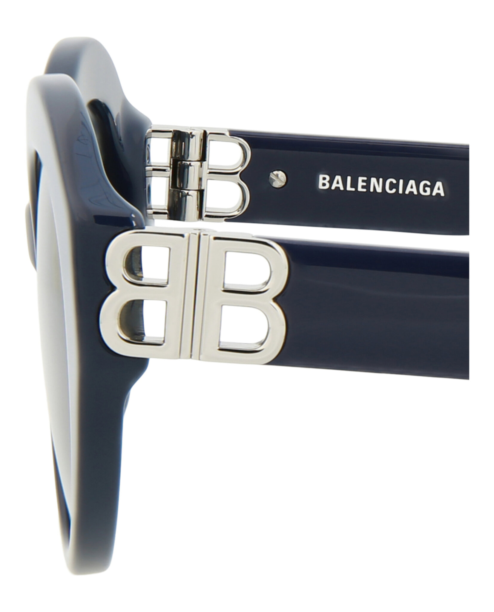 GAFAS DE SOL BALENCIAGA DE ACETATO CON MONTURA REDONDA (MUJER) EN AZUL PLATEADO Y AZUL - 4