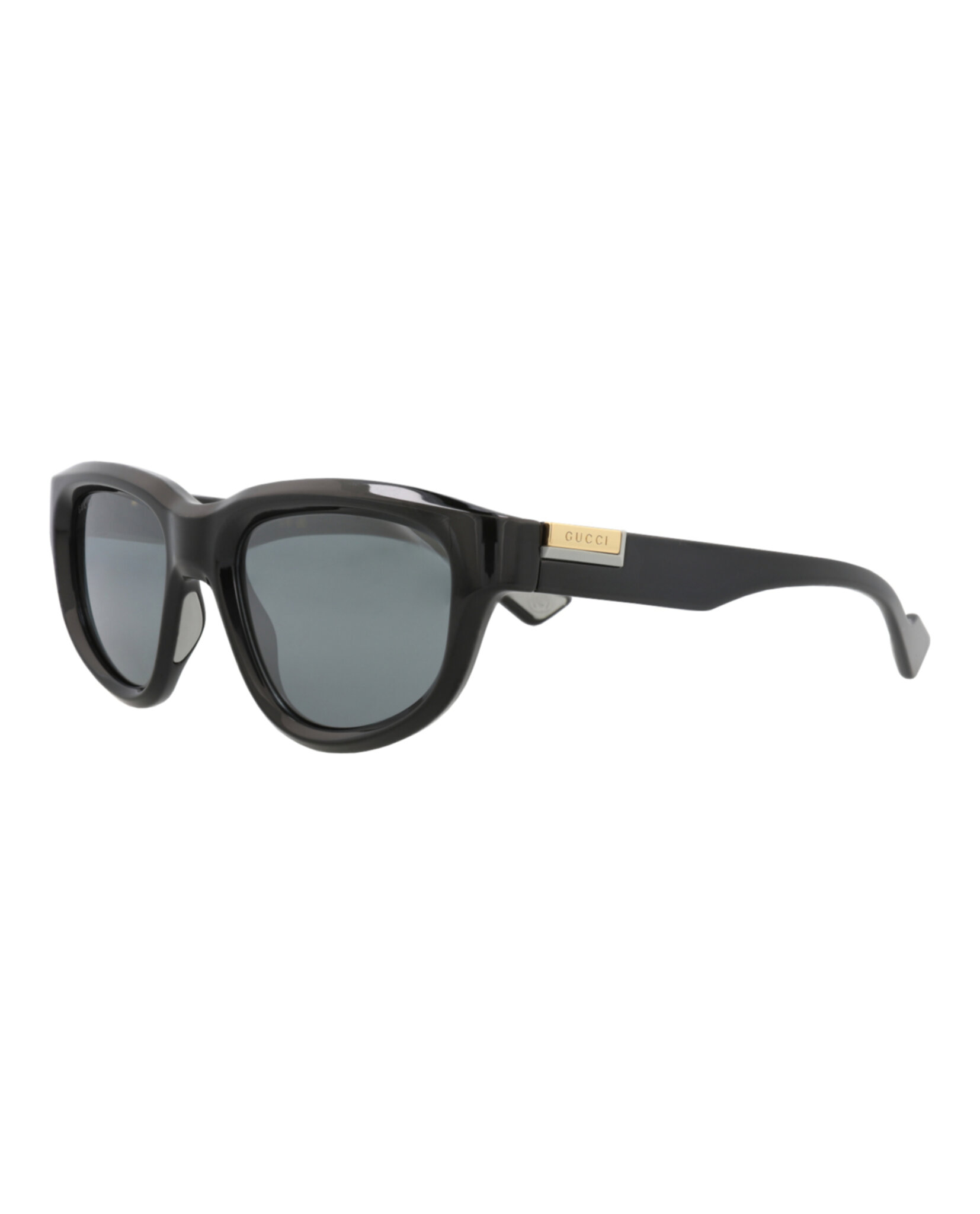 GAFAS DE SOL GUCCI DE INYECCIÓN CON MONTURA REDONDA (HOMBRE) NEGRO/GRIS - 2