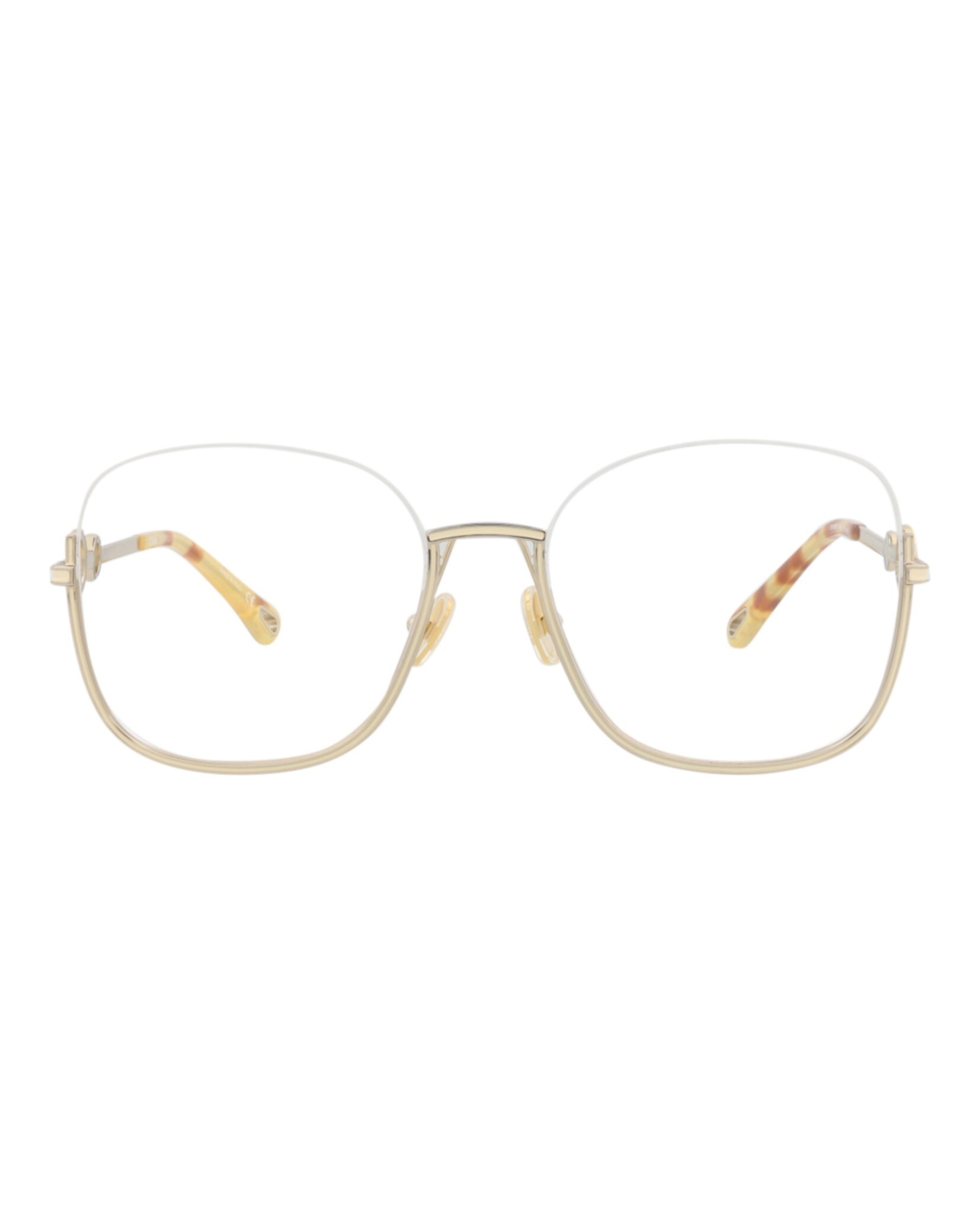 MONTURA ÓPTICA CHLOÉ CON MARCO CUADRADO (MUJER) EN DORADO DORADO TRANSPARENTE - 1