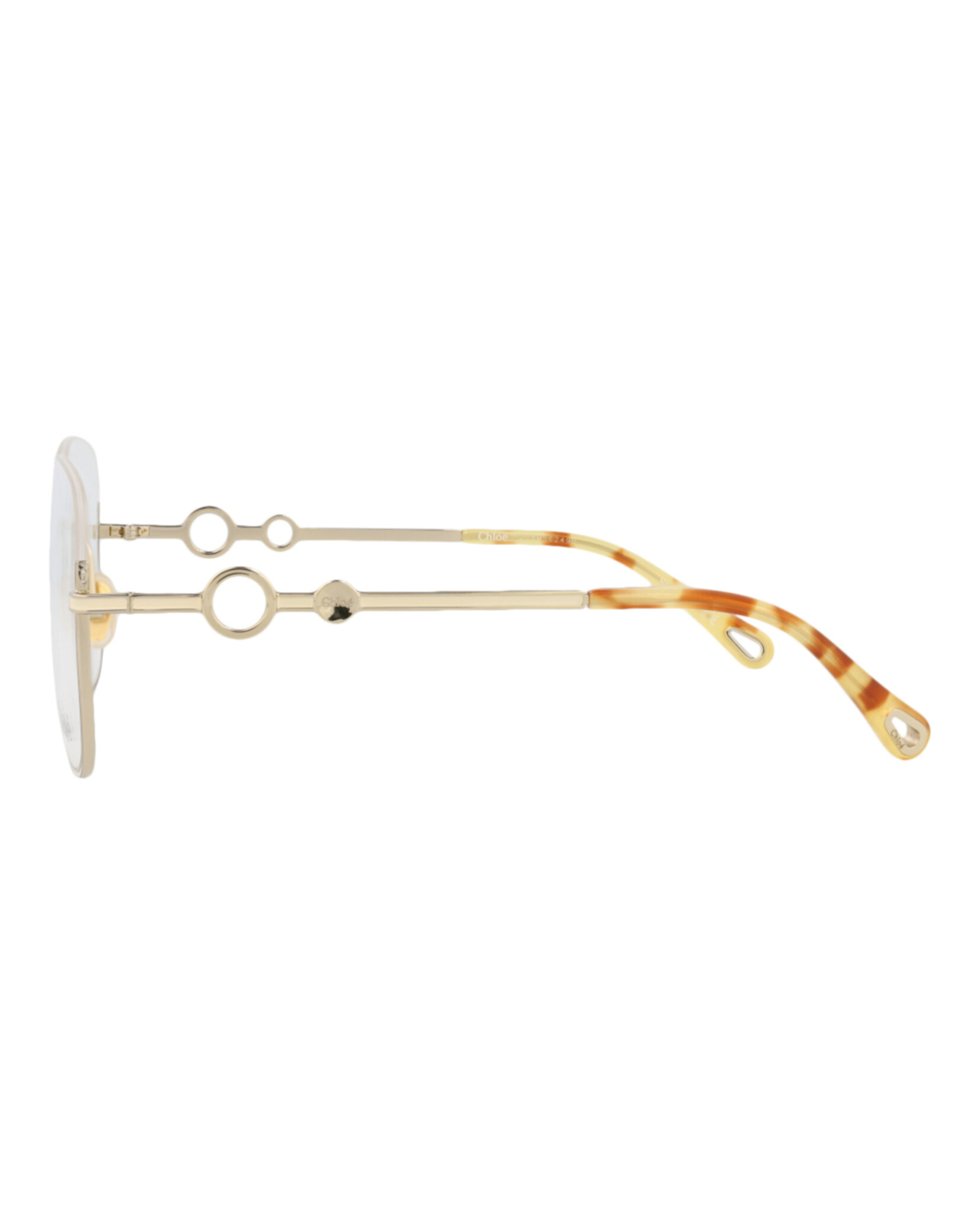 MONTURA ÓPTICA CHLOÉ CON MARCO CUADRADO (MUJER) EN DORADO DORADO TRANSPARENTE - 3