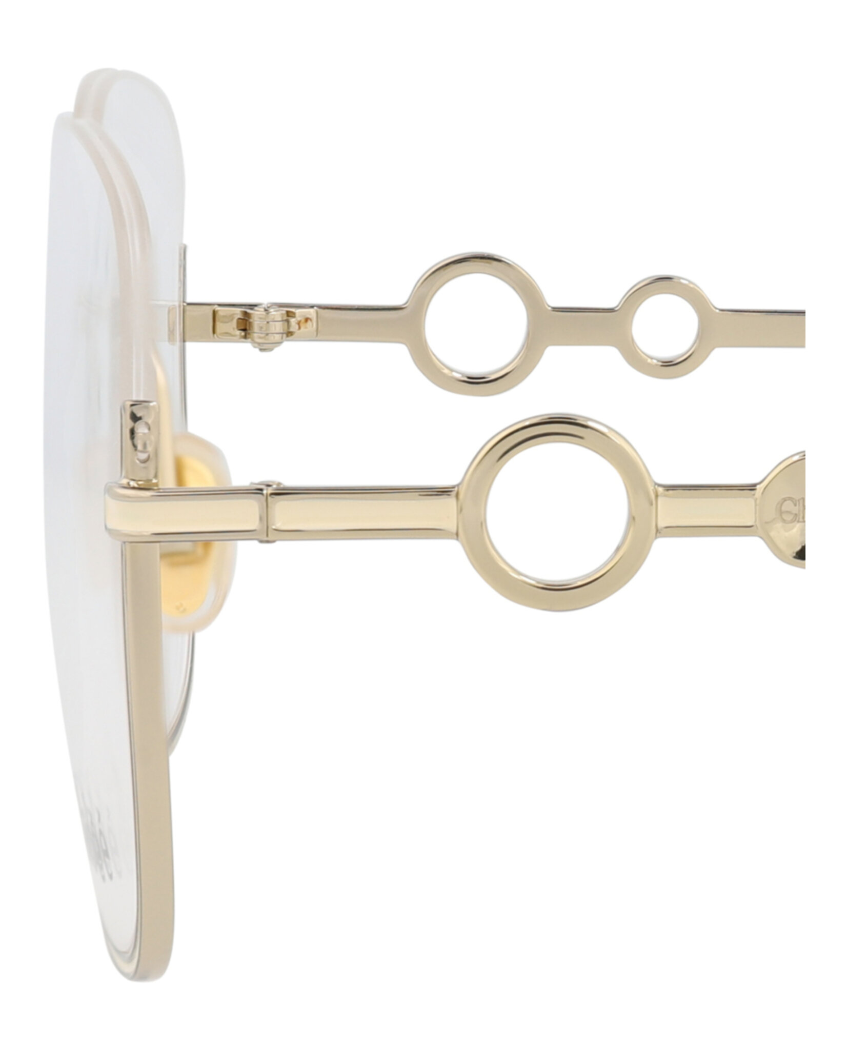 MONTURA ÓPTICA CHLOÉ CON MARCO CUADRADO (MUJER) EN DORADO DORADO TRANSPARENTE - 4