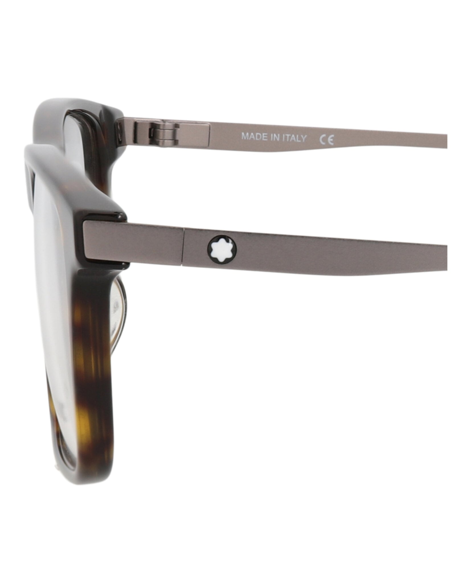MONTURA ÓPTICA MONTBLANC MONTURAS ÓPTICAS DE ACETATO CUADRADAS (HOMBRE) EN HAVANA RUTENIO TRANSPARENTE - 4