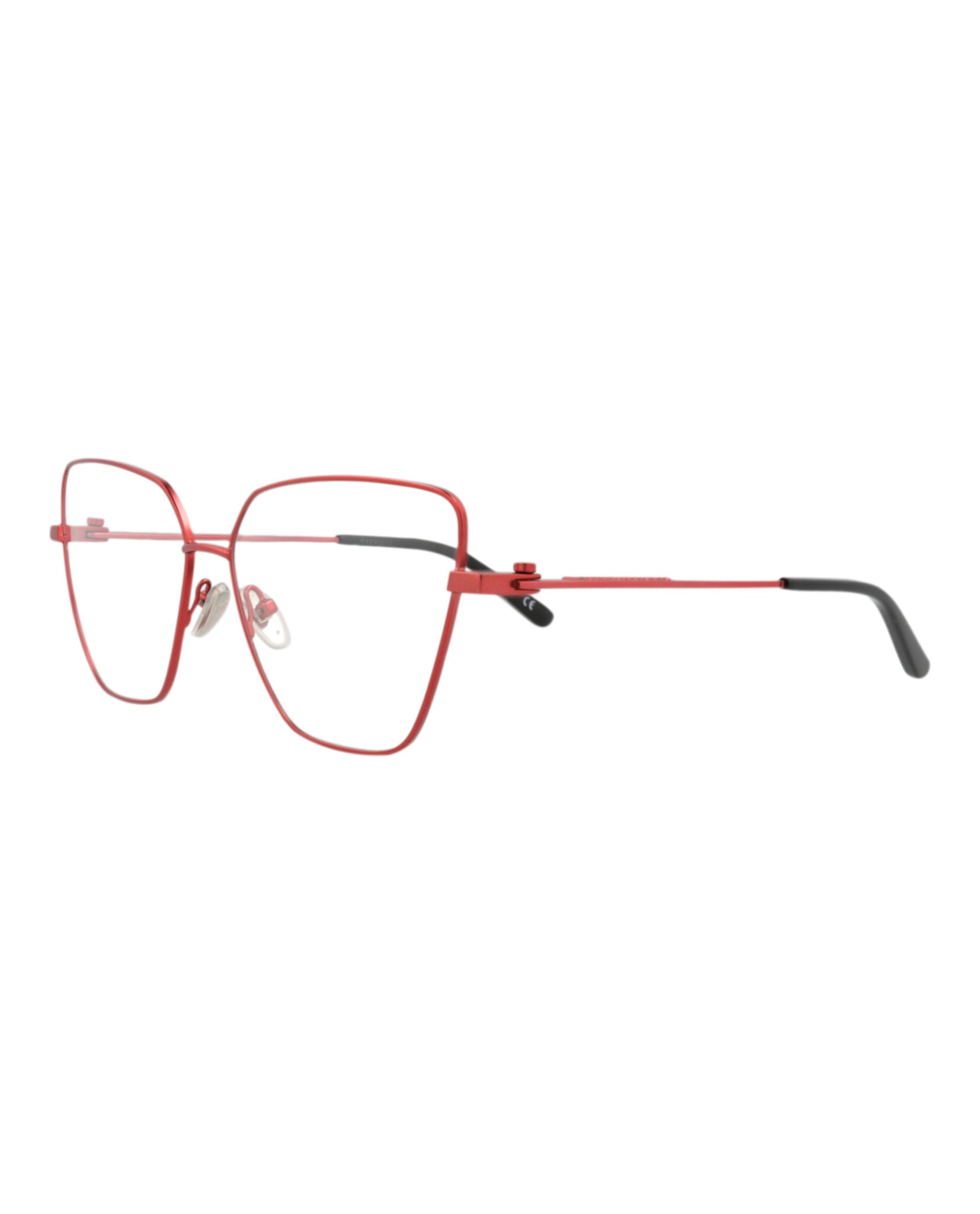 MONTURA ÓPTICA BALENCIAGA CON FORMA DE OJO DE GATO (MUJER) EN ROJO ROJO Y TRANSPARENT - 2