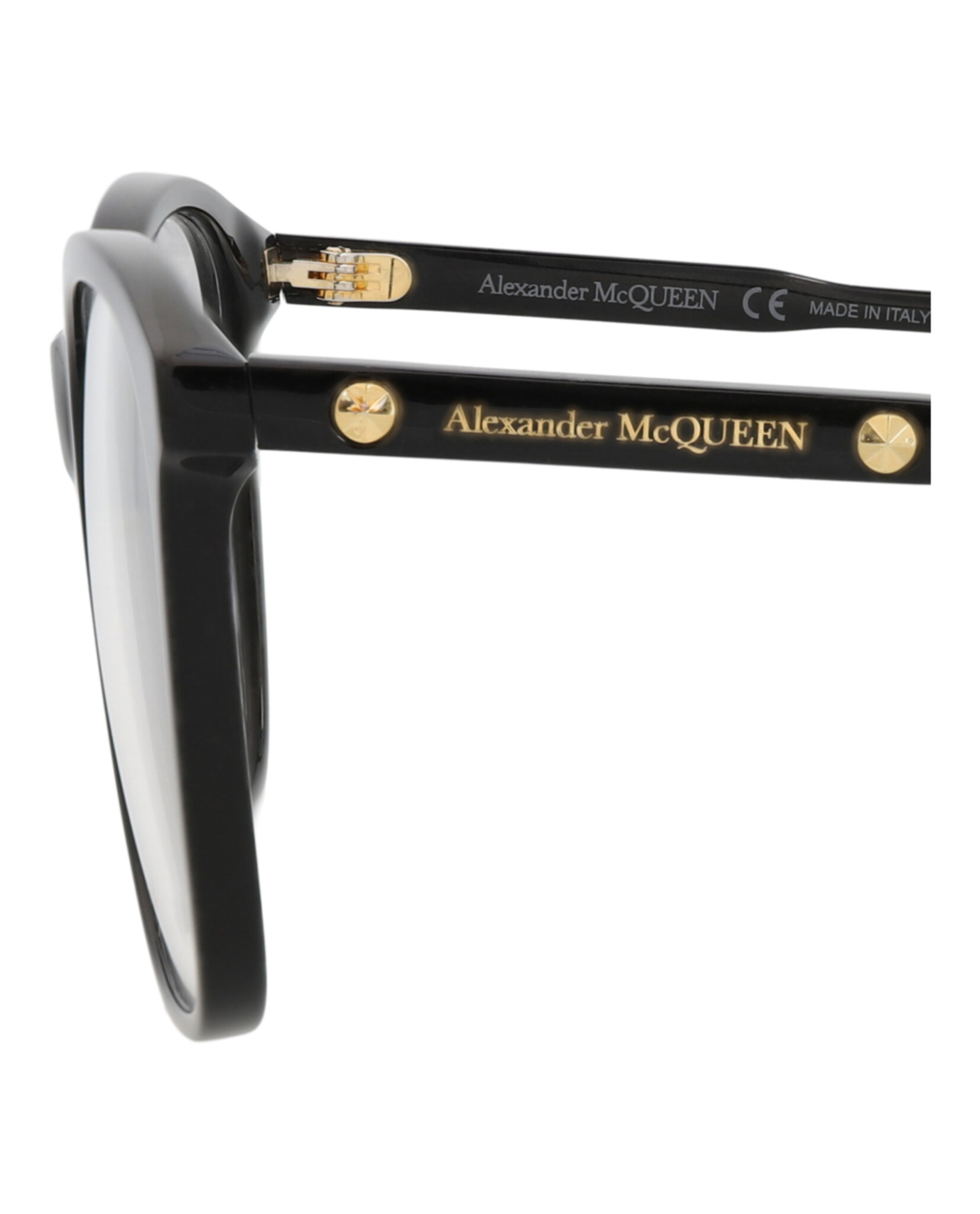 MONTURA ÓPTICA ALEXANDER MCQUEEN CON MONTURA CUADRADA (MUJER) NEGRO - 4