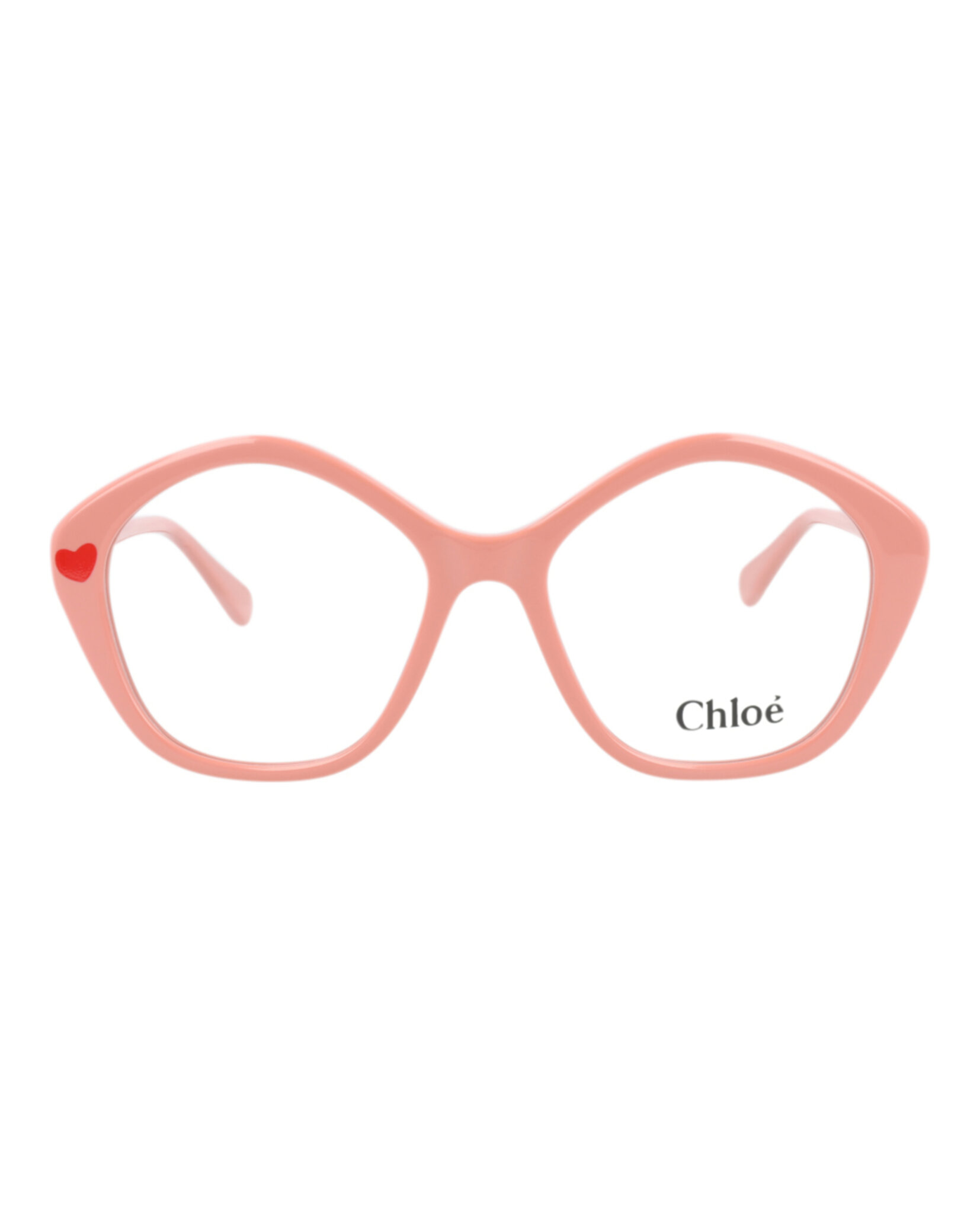 MONTURA ÓPTICA DE MARCO CUADRADO CHLOÉ (MUJER) EN ROSA ROSA Y TRANSPARENTE - 1
