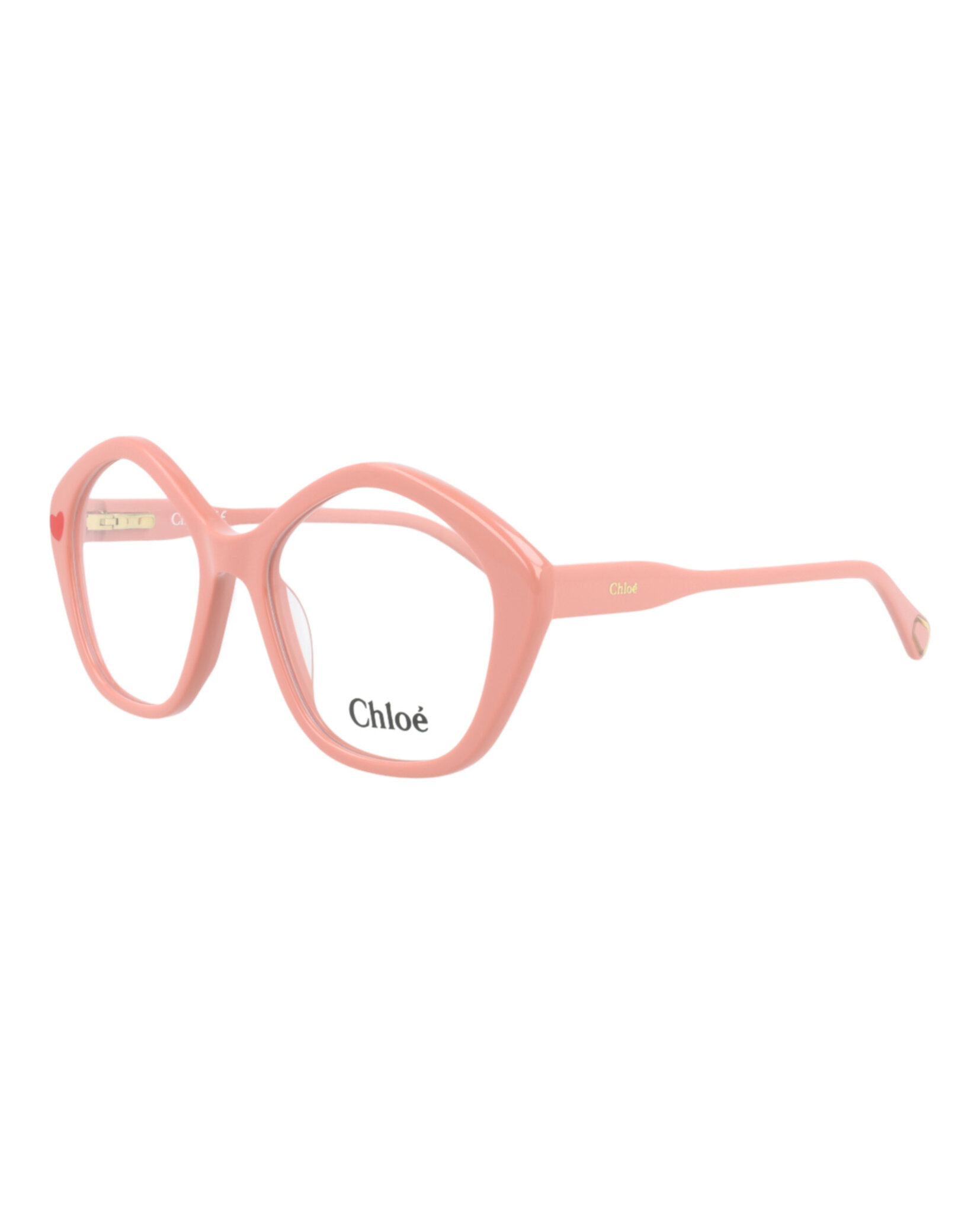 MONTURA ÓPTICA DE MARCO CUADRADO CHLOÉ (MUJER) EN ROSA ROSA Y TRANSPARENTE - 2