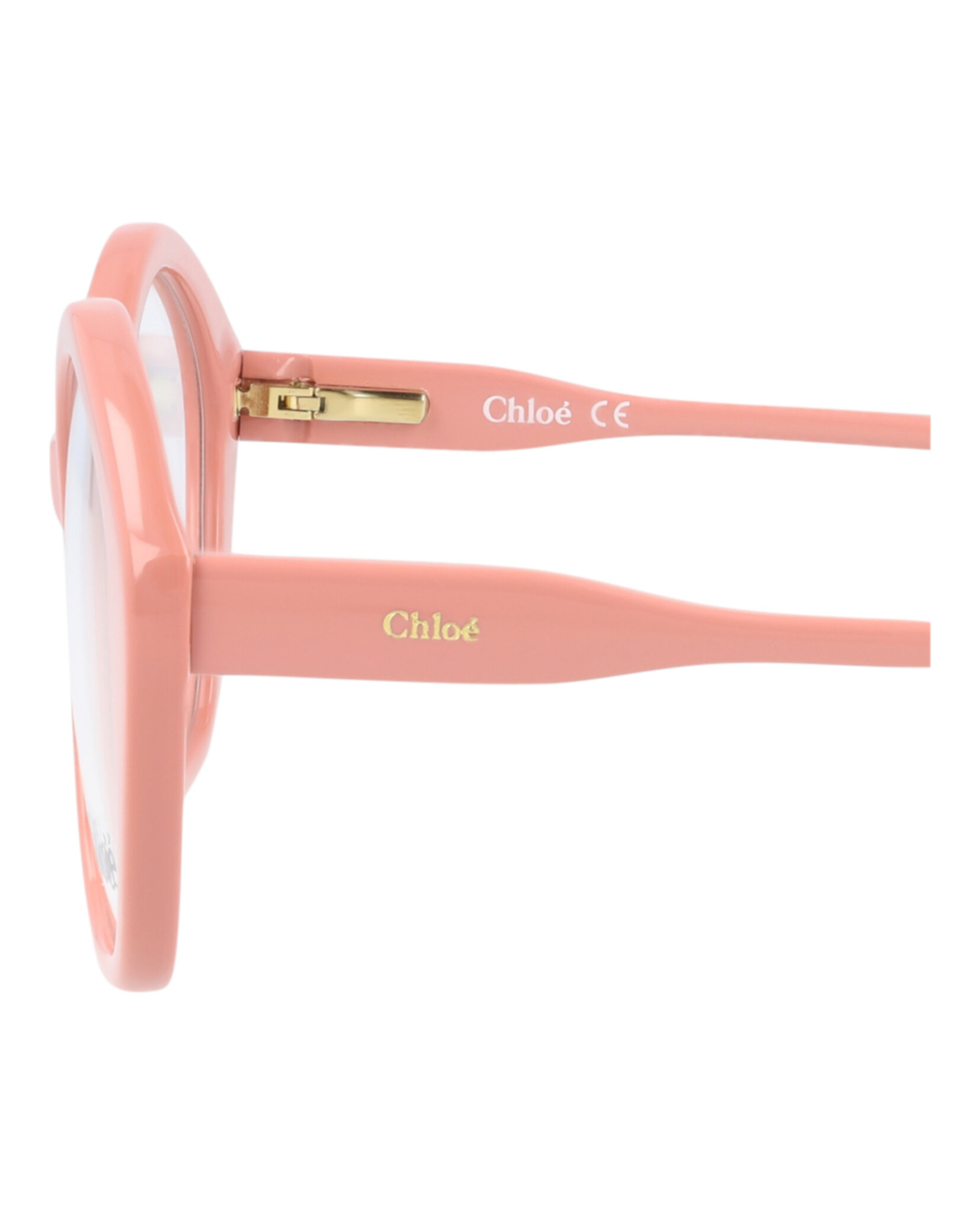 MONTURA ÓPTICA DE MARCO CUADRADO CHLOÉ (MUJER) EN ROSA ROSA Y TRANSPARENTE - 4