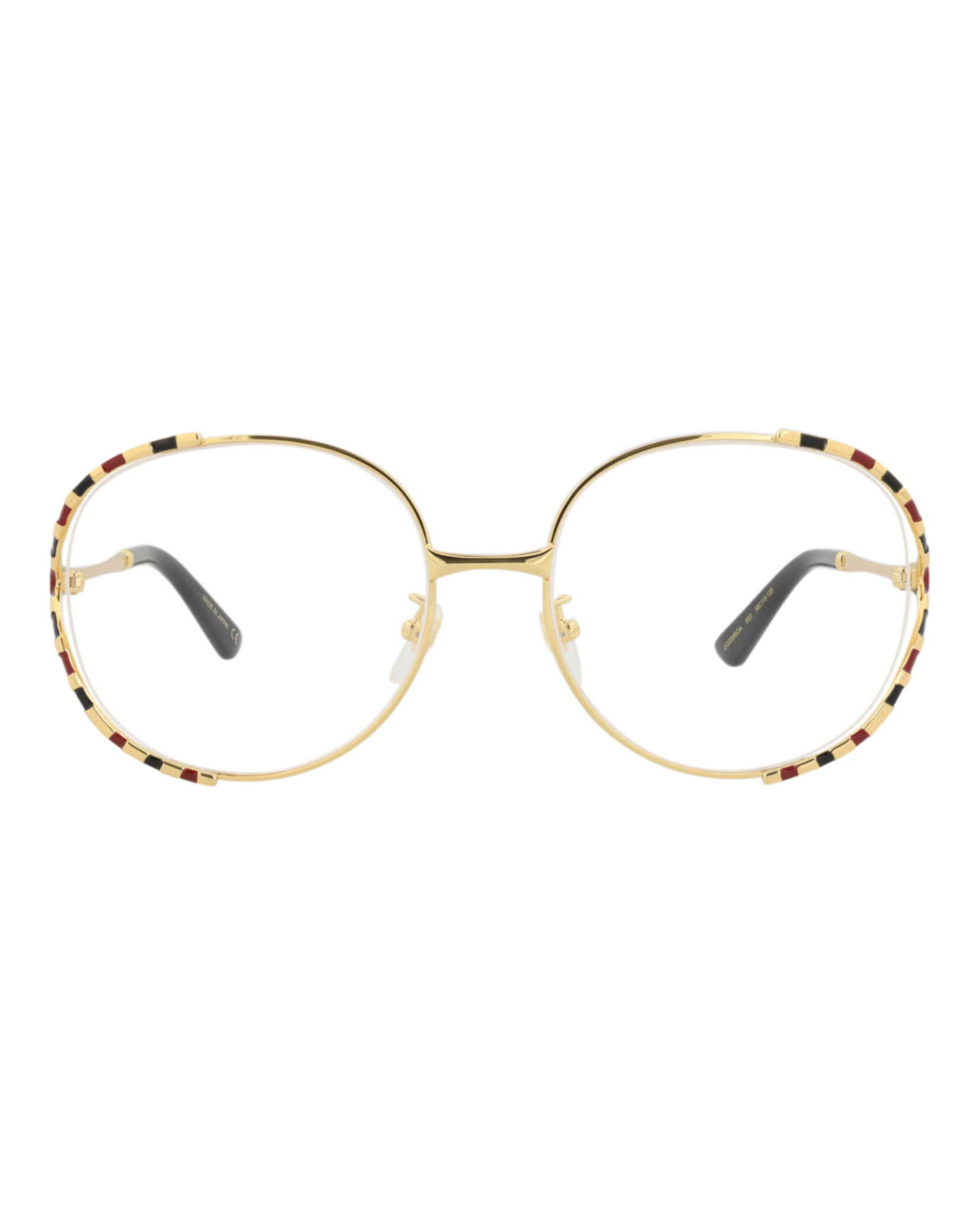 MONTURA ÓPTICA CON MARCO REDONDO GUCCI (MUJER) EN DORADO DORADO TRANSPARENTE - 1