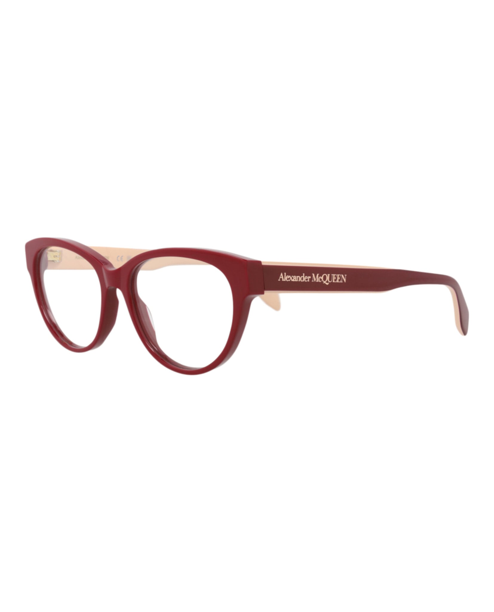 MONTURA ÓPTICA ALEXANDER MCQUEEN CON FORMA DE OJO DE GATO (MUJER) EN ROJO ROJO Y T - 2