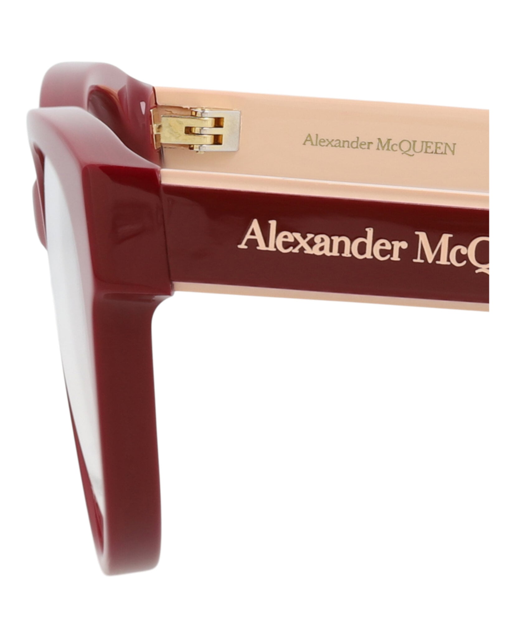 MONTURA ÓPTICA ALEXANDER MCQUEEN CON FORMA DE OJO DE GATO (MUJER) EN ROJO ROJO Y T - 4