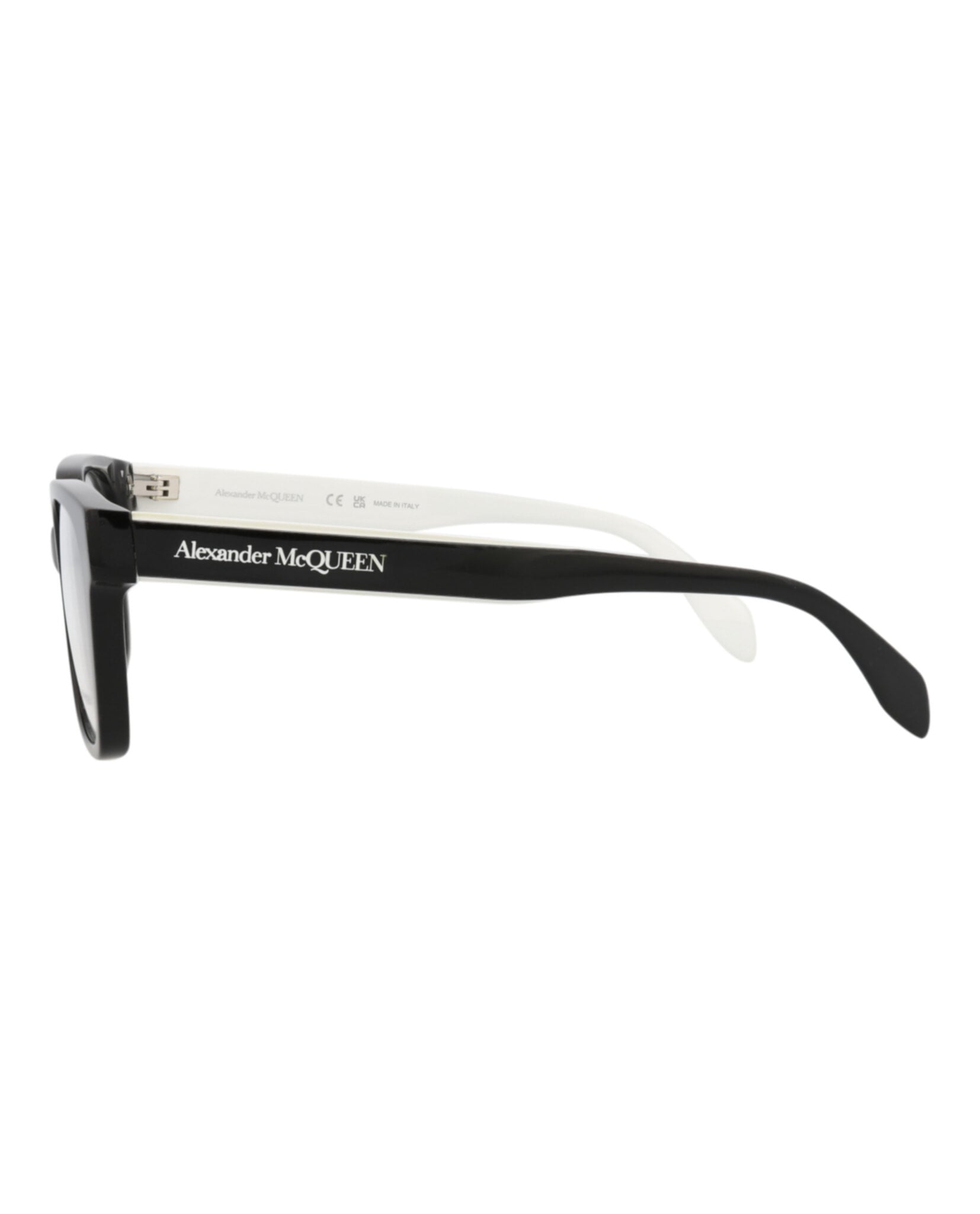 MONTURA ÓPTICA ALEXANDER MCQUEEN DE ACETATO CON MARCO CUADRADO (HOMBRE) EN NEGRO NEGRO TRANSPAREN - 3