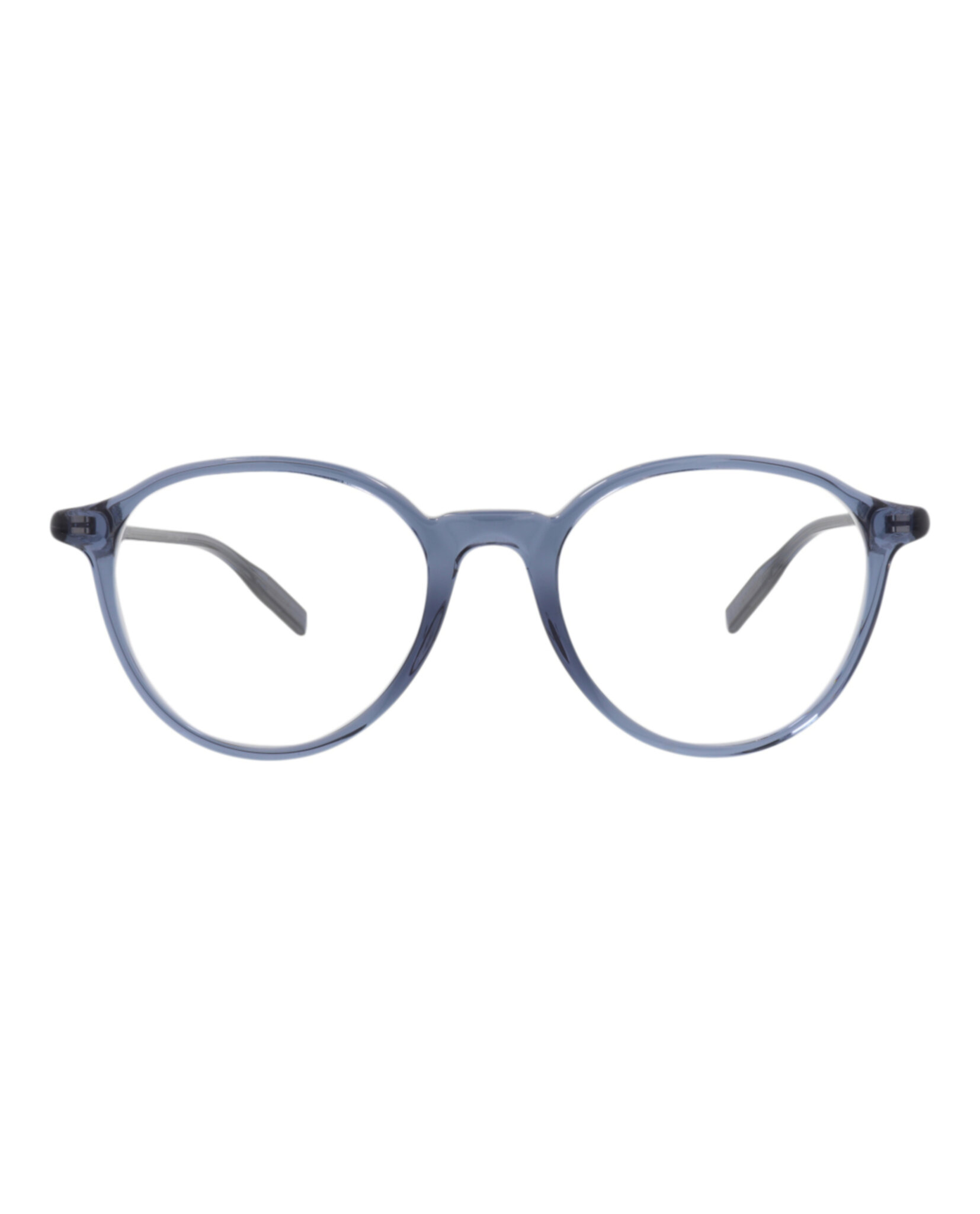 MONTURA ÓPTICA MONTBLANC DE ACETATO RECICLADO CON MARCO REDONDO (HOMBRE) EN AZUL AZUL Y TRANSP - 1