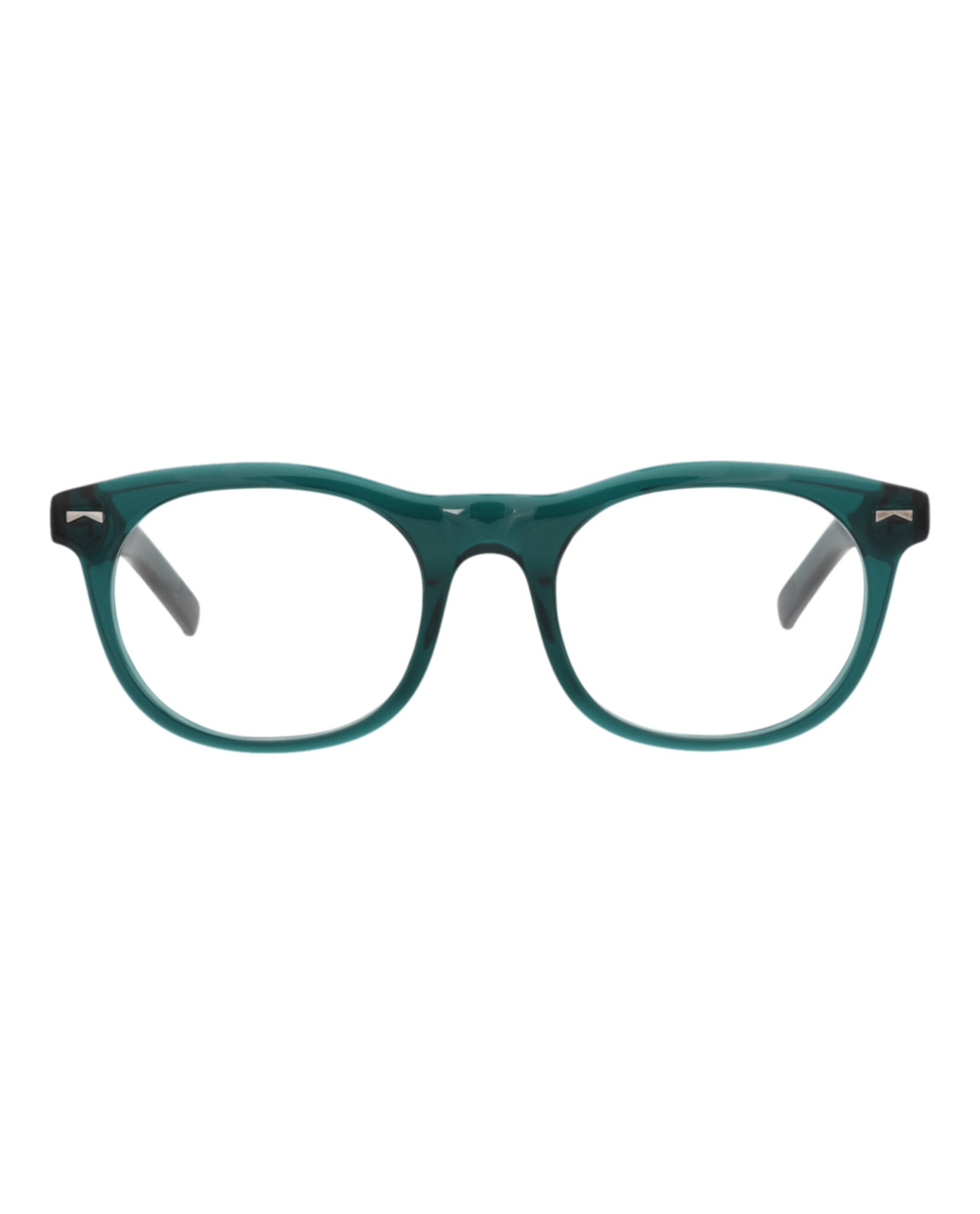 MONTURA ÓPTICA MONTBLANC DE ACETATO CON MARCO REDONDO (HOMBRE) EN VERDE VERDE Y TRANSPARENTE - 1