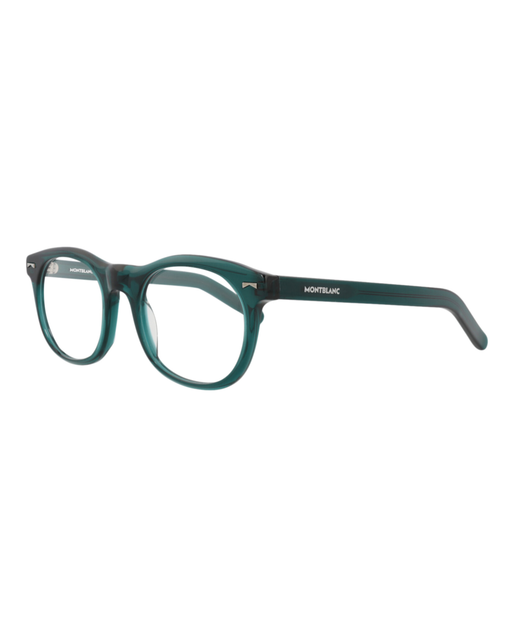MONTURA ÓPTICA MONTBLANC DE ACETATO CON MARCO REDONDO (HOMBRE) EN VERDE VERDE Y TRANSPARENTE - 2