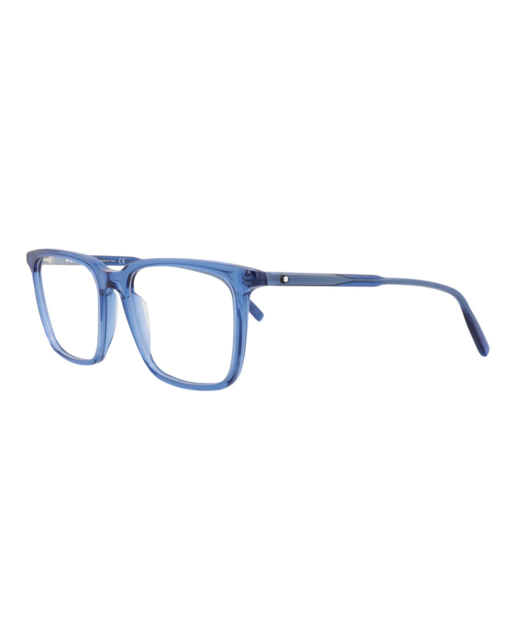 MONTURA ÓPTICA MONTBLANC DE ACETATO CON MONTURA CUADRADA (HOMBRE) EN AZUL AZUL Y TRANSPARENTE - 2