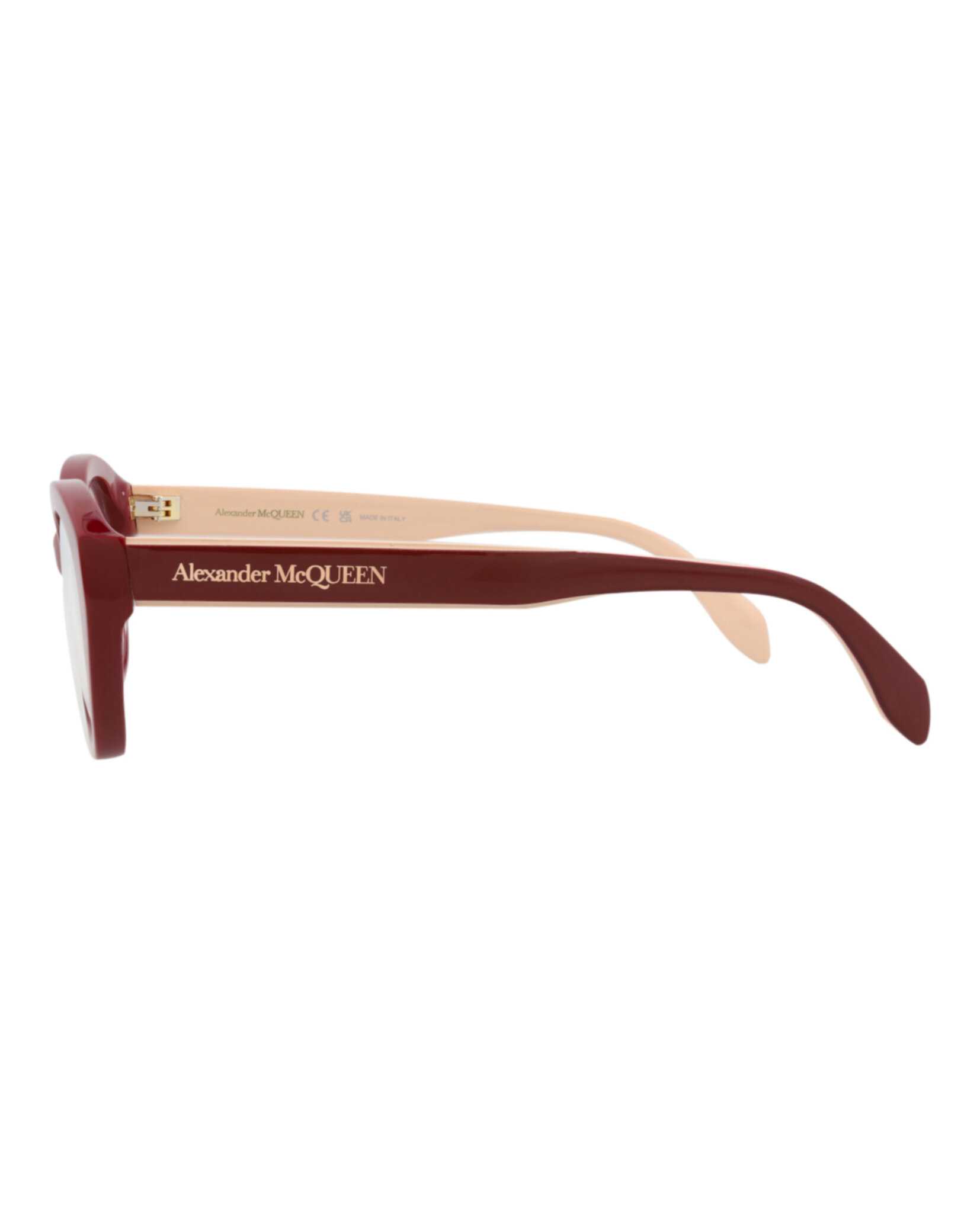 MONTURA ÓPTICA ALEXANDER MCQUEEN CON FORMA DE OJO DE GATO (MUJER) EN ROJO ROJO Y T - 3