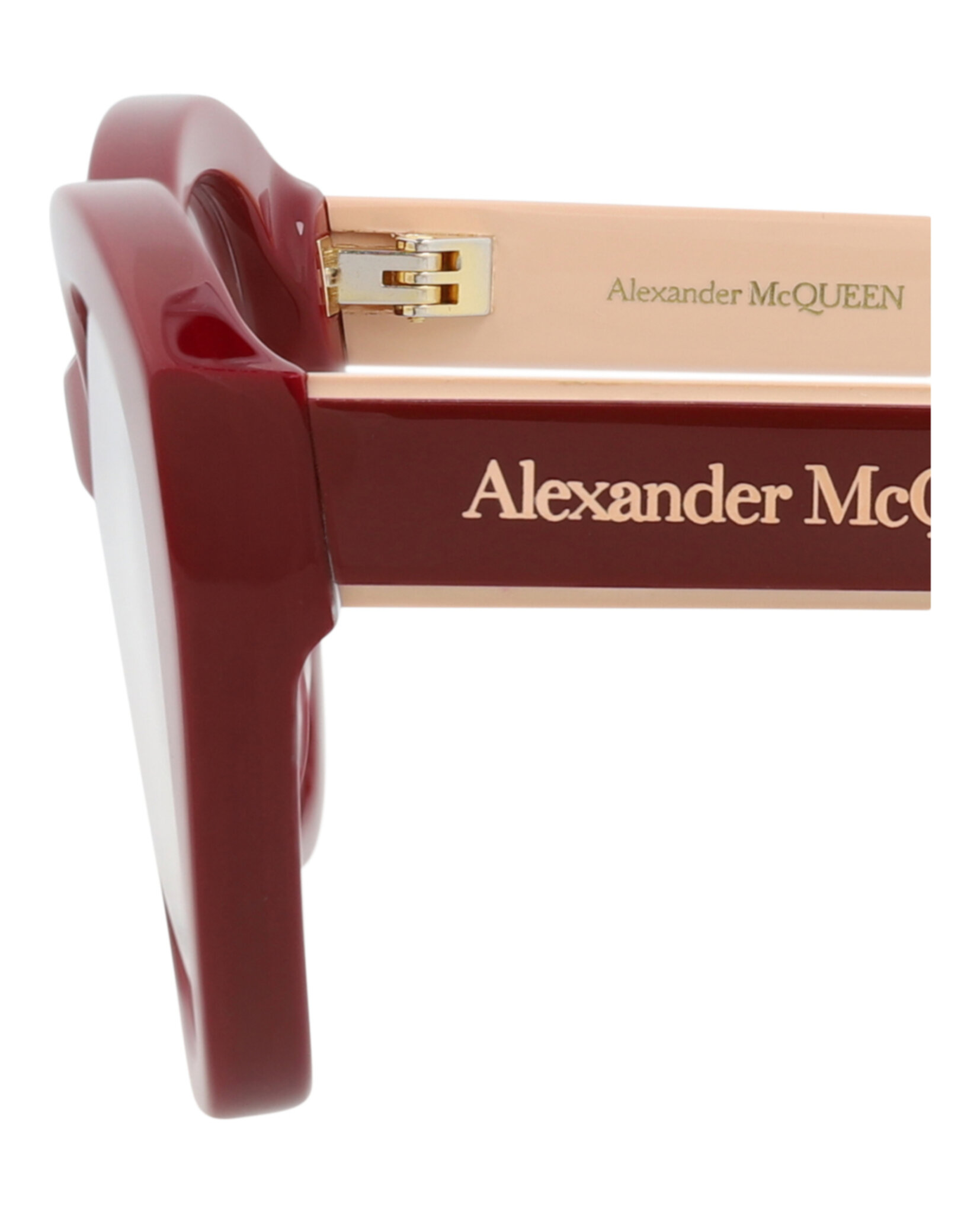 MONTURA ÓPTICA ALEXANDER MCQUEEN CON FORMA DE OJO DE GATO (MUJER) EN ROJO ROJO Y T - 4