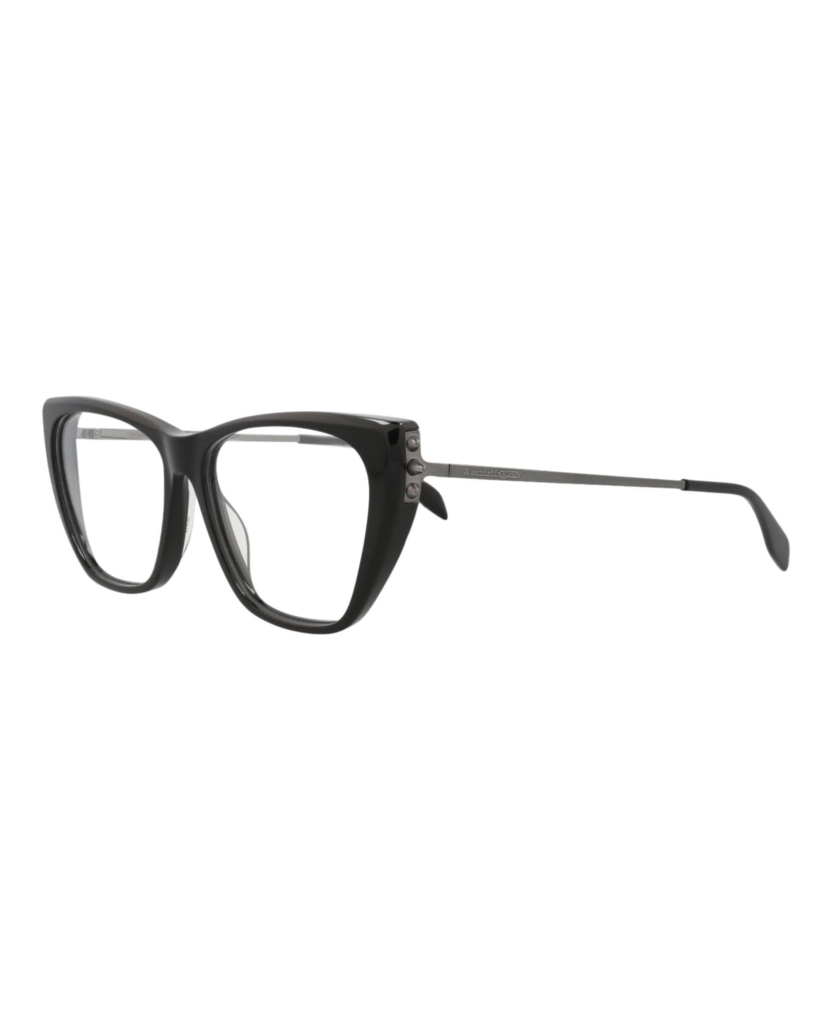 MONTURA ÓPTICA ALEXANDER MCQUEEN CON FORMA DE OJO DE GATO (MUJER) EN NEGRO R - 2