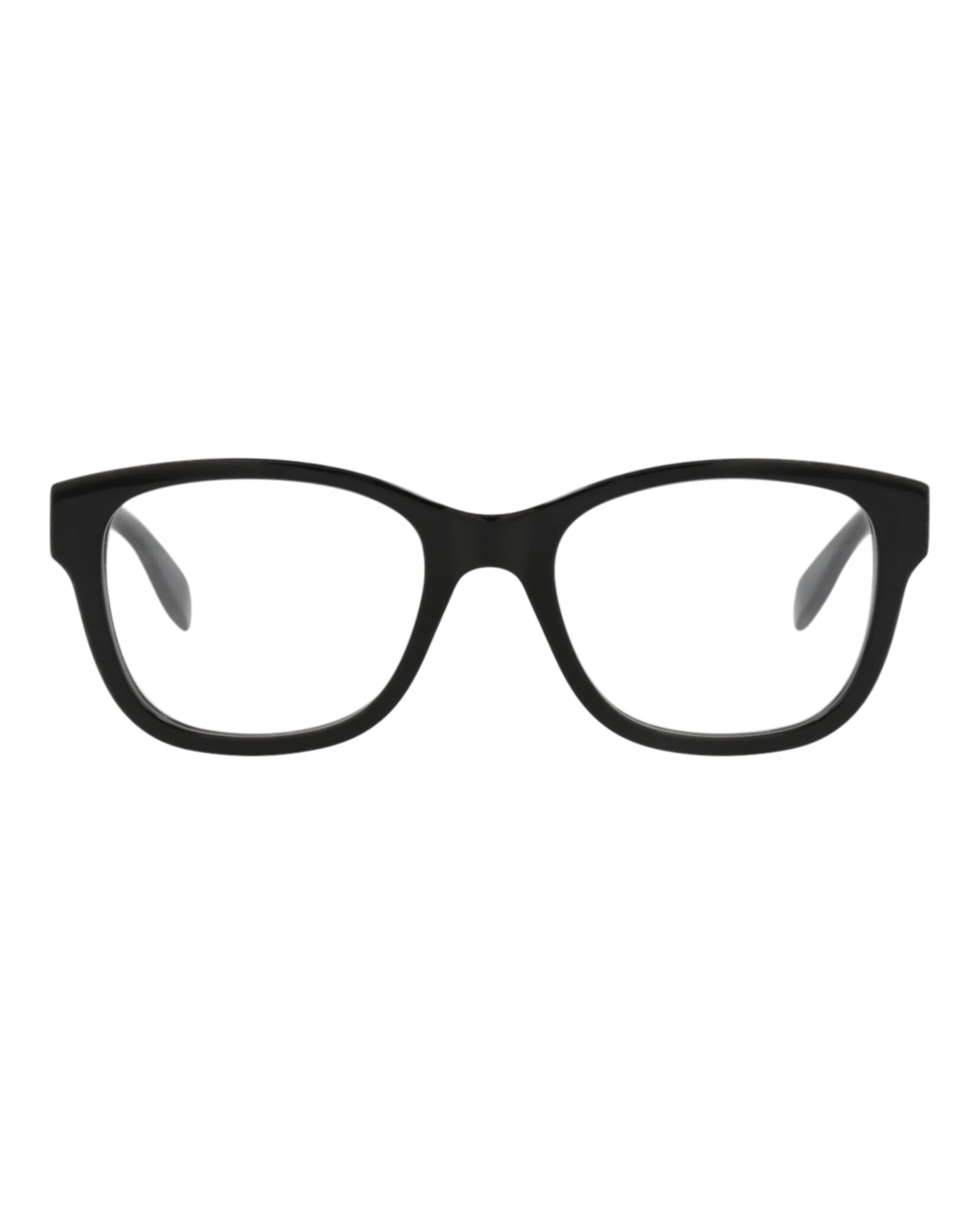 MONTURA ÓPTICA ALEXANDER MCQUEEN DE ACETATO CON MARCO CUADRADO (HOMBRE) EN NEGRO NEGRO TRANSPAREN - 1