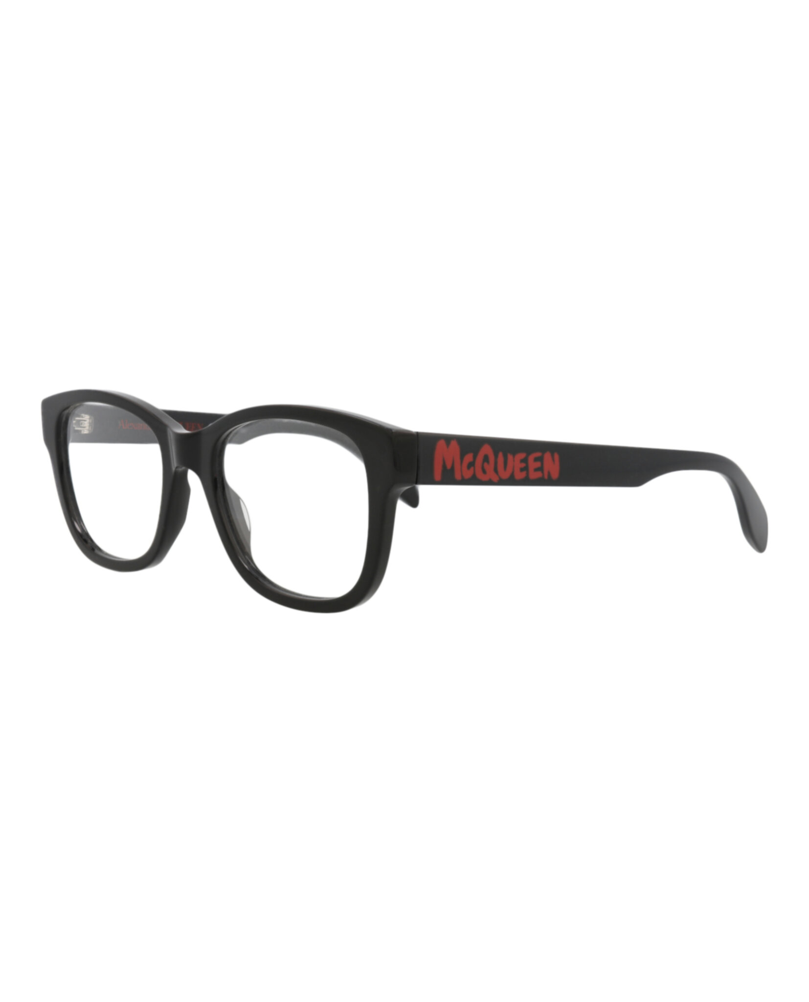MONTURA ÓPTICA ALEXANDER MCQUEEN DE ACETATO CON MARCO CUADRADO (HOMBRE) EN NEGRO NEGRO TRANSPAREN - 2