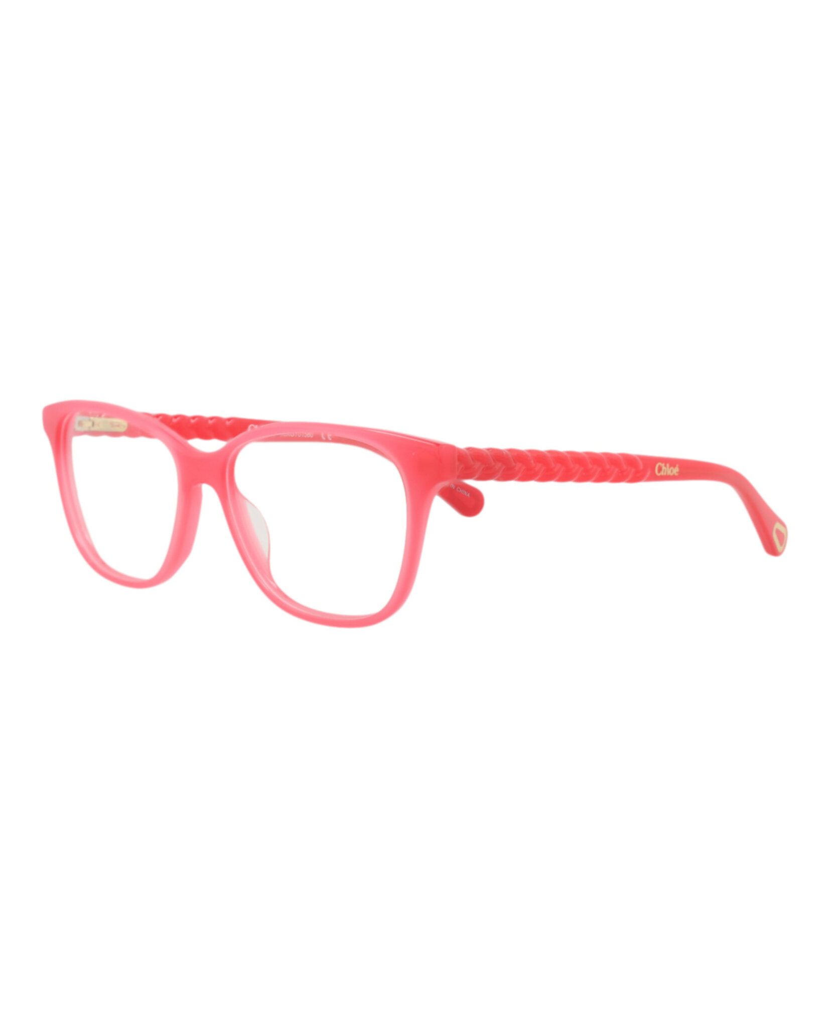 MONTURA ÓPTICA CON FORMA DE OJO DE GATO CHLOÉ EN ROSA ROSA Y TRANSPARENTE - 2