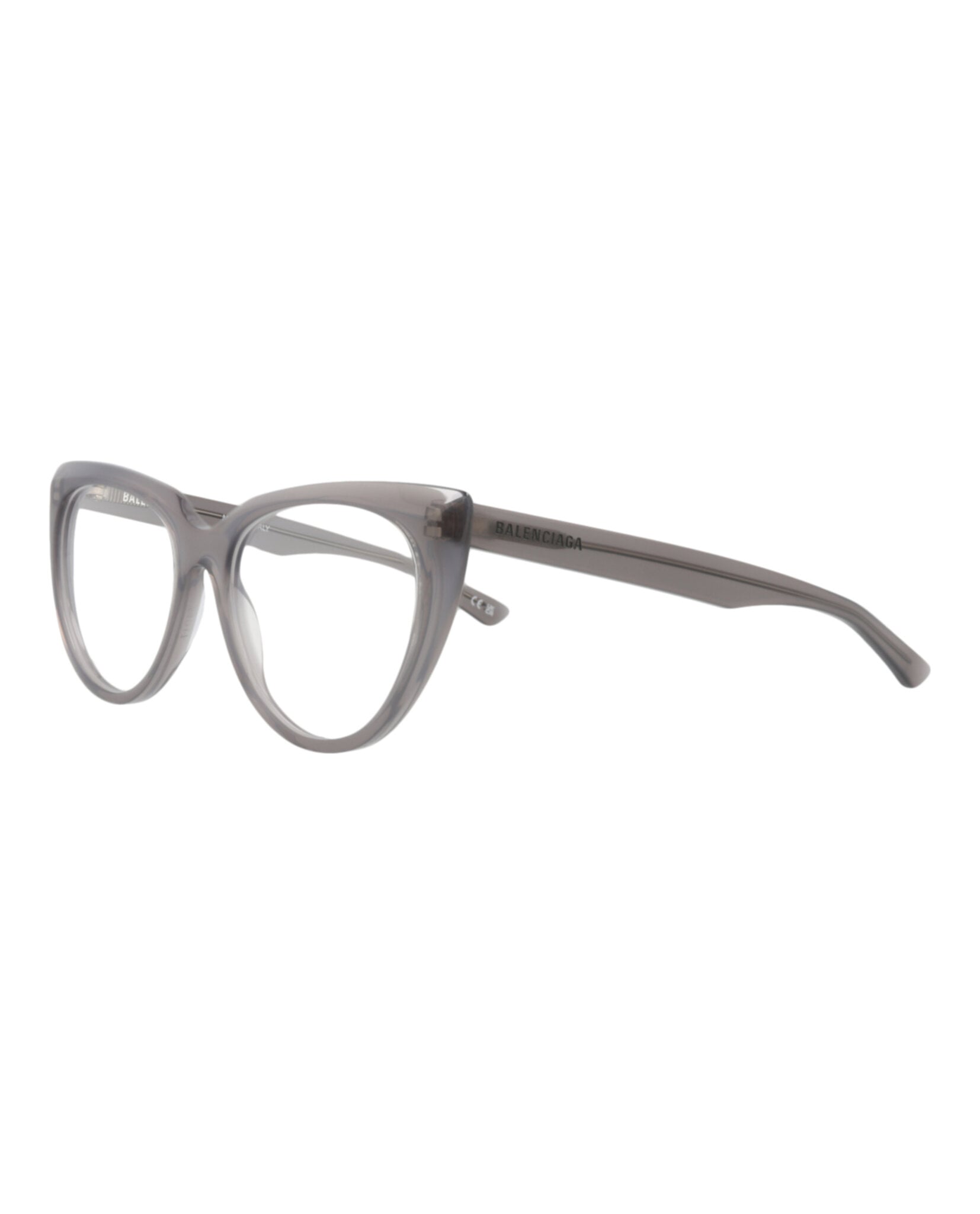 MONTURA ÓPTICA BALENCIAGA CON FORMA DE OJO DE GATO (MUJER) EN GRIS GRIS TRANSPAREN - 2