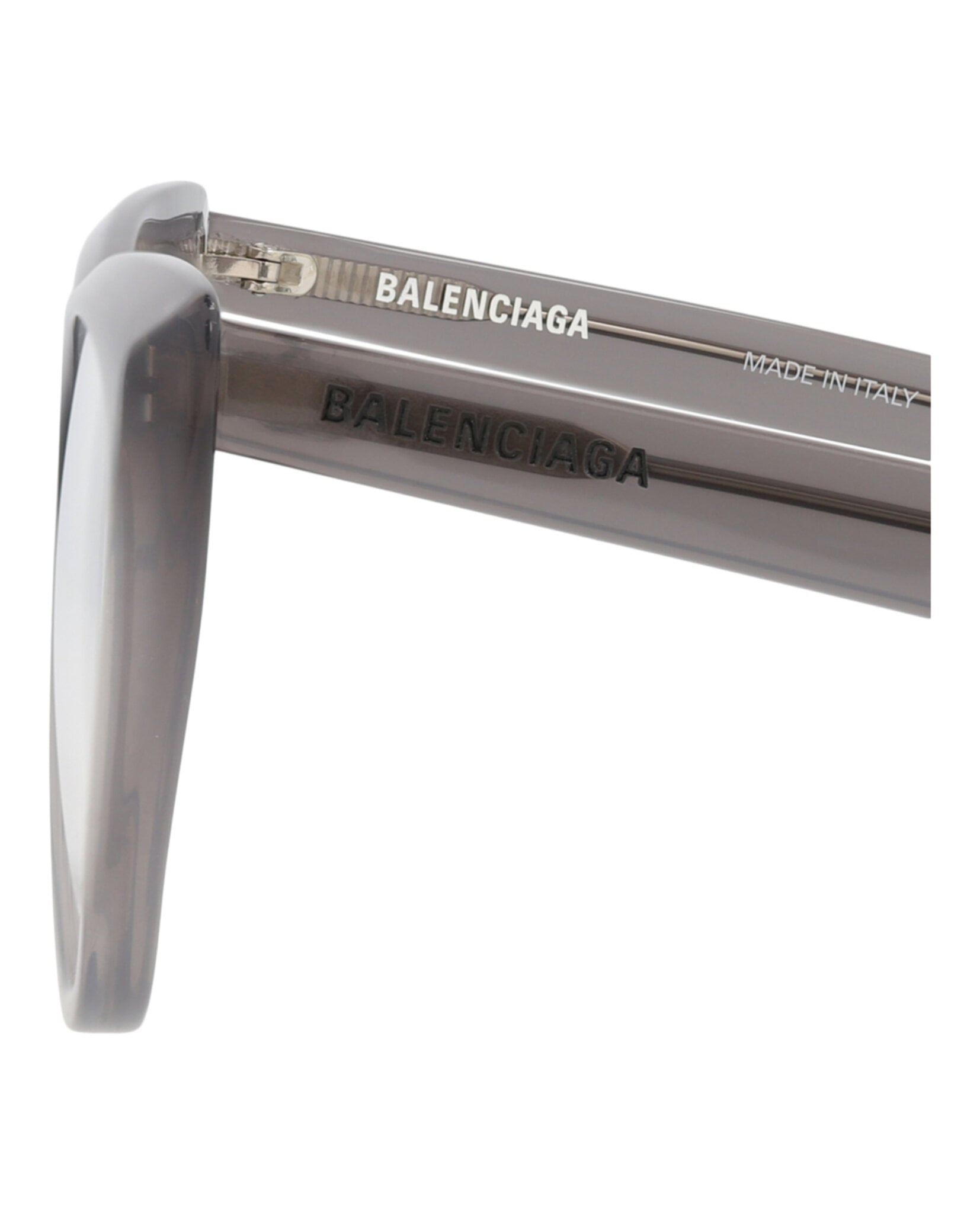 MONTURA ÓPTICA BALENCIAGA CON FORMA DE OJO DE GATO (MUJER) EN GRIS GRIS TRANSPAREN - 4