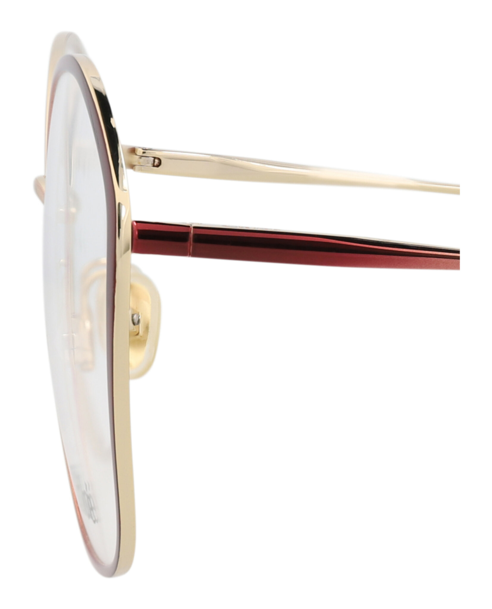 MONTURA ÓPTICA CHLOÉ CON MARCO CUADRADO (MUJER) EN COLOR BURDEOS BURDEOS TRANSPARENTE - 4