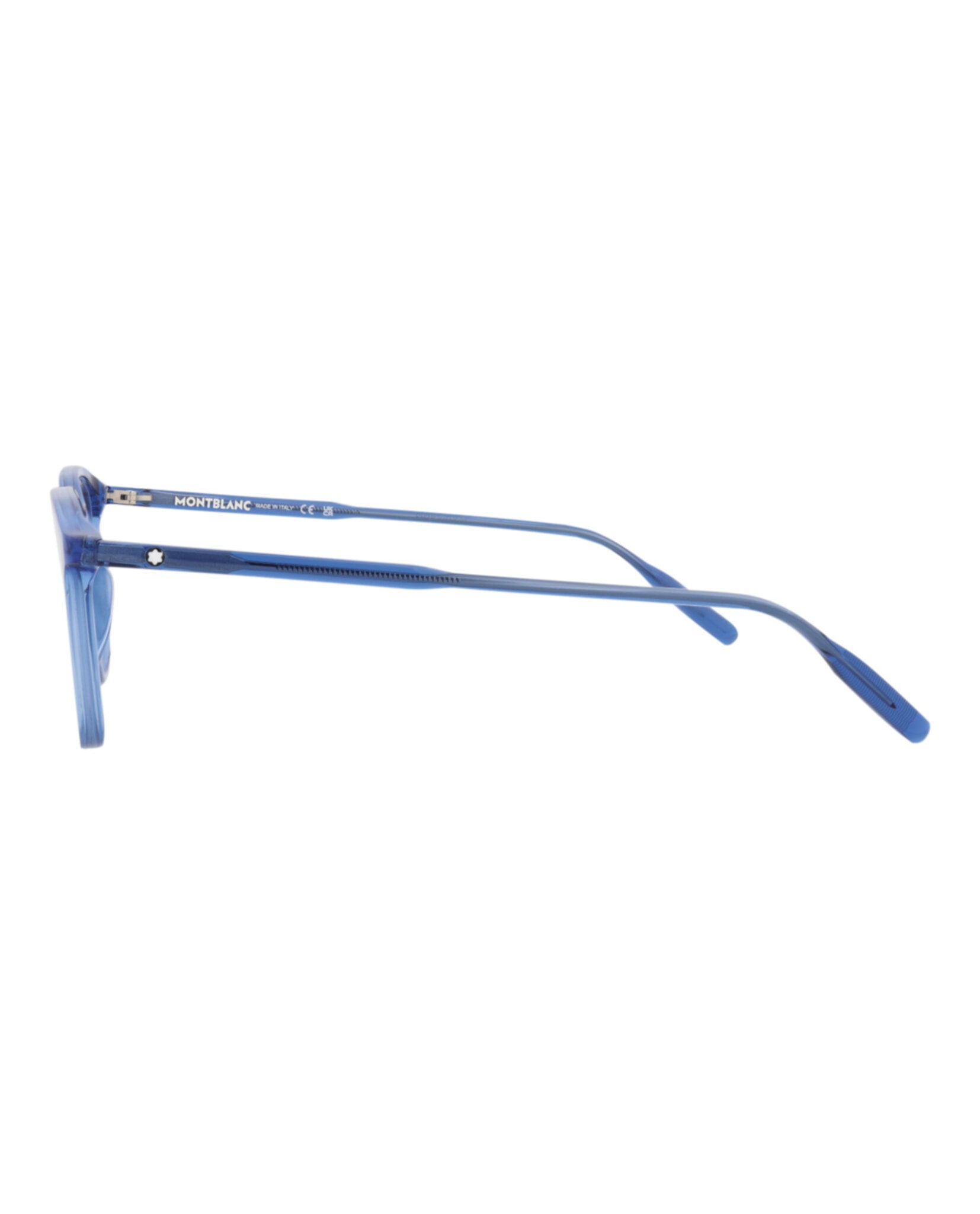 MONTURA ÓPTICA MONTBLANC DE ACETATO CON MONTURA CUADRADA (HOMBRE) EN AZUL AZUL Y TRANSPARENTE - 3