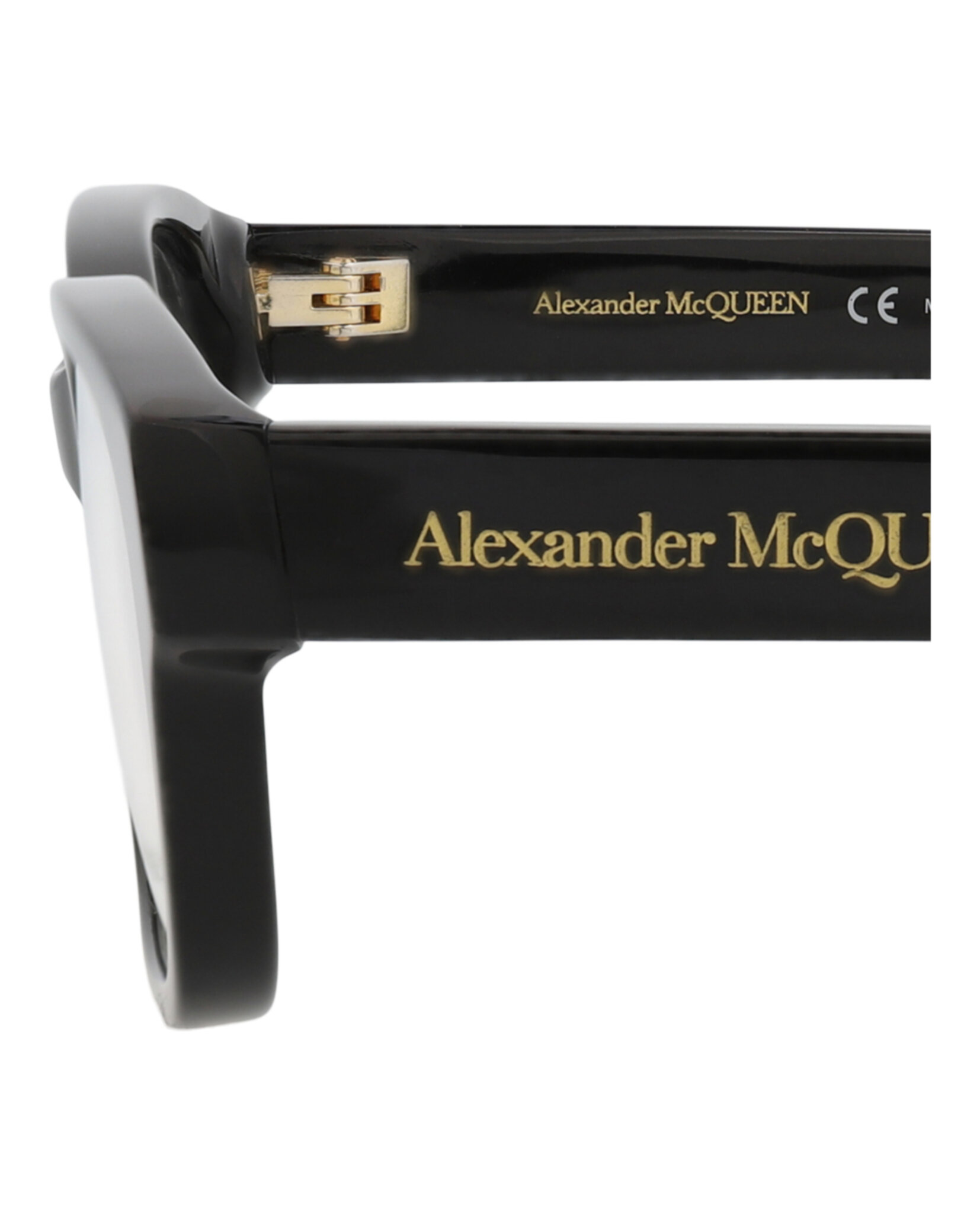 MONTURA ÓPTICA ALEXANDER MCQUEEN CON MONTURA CUADRADA (MUJER) NEGRO - 4