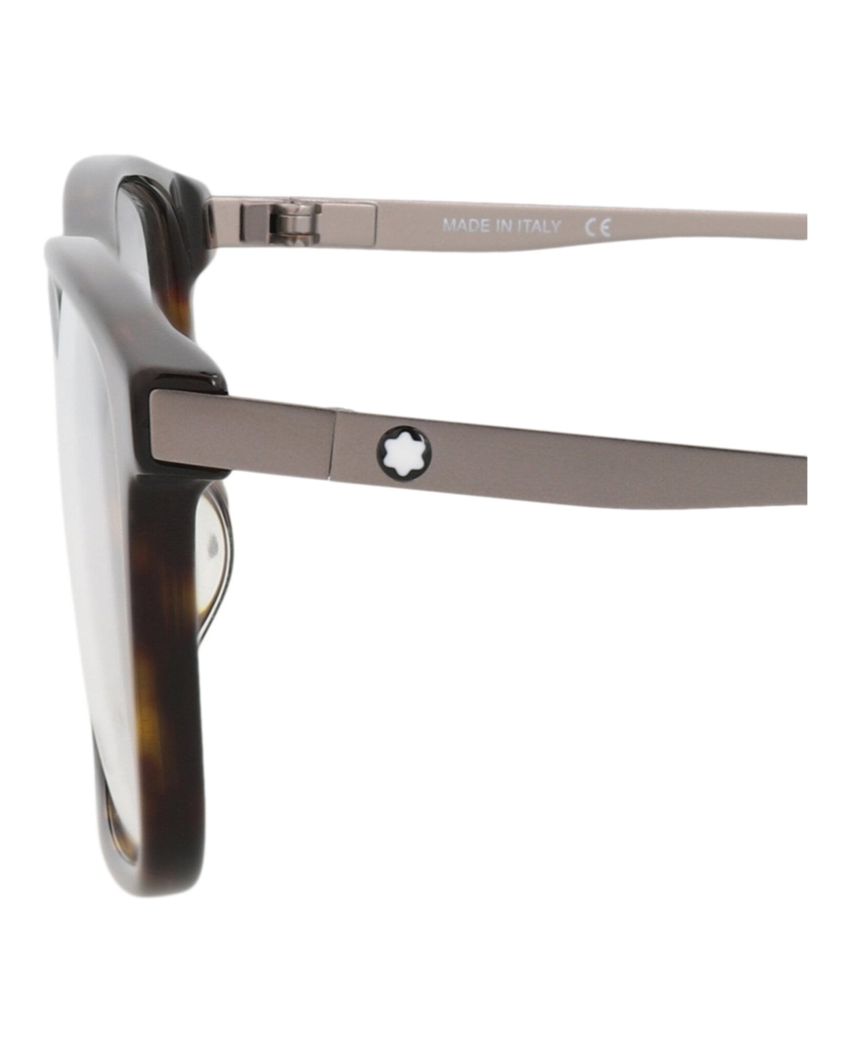 MONTURA ÓPTICA MONTBLANC MONTURAS ÓPTICAS DE ACETATO CUADRADAS (HOMBRE) EN HAVANA RUTENIO TRANSPARENTE - 4